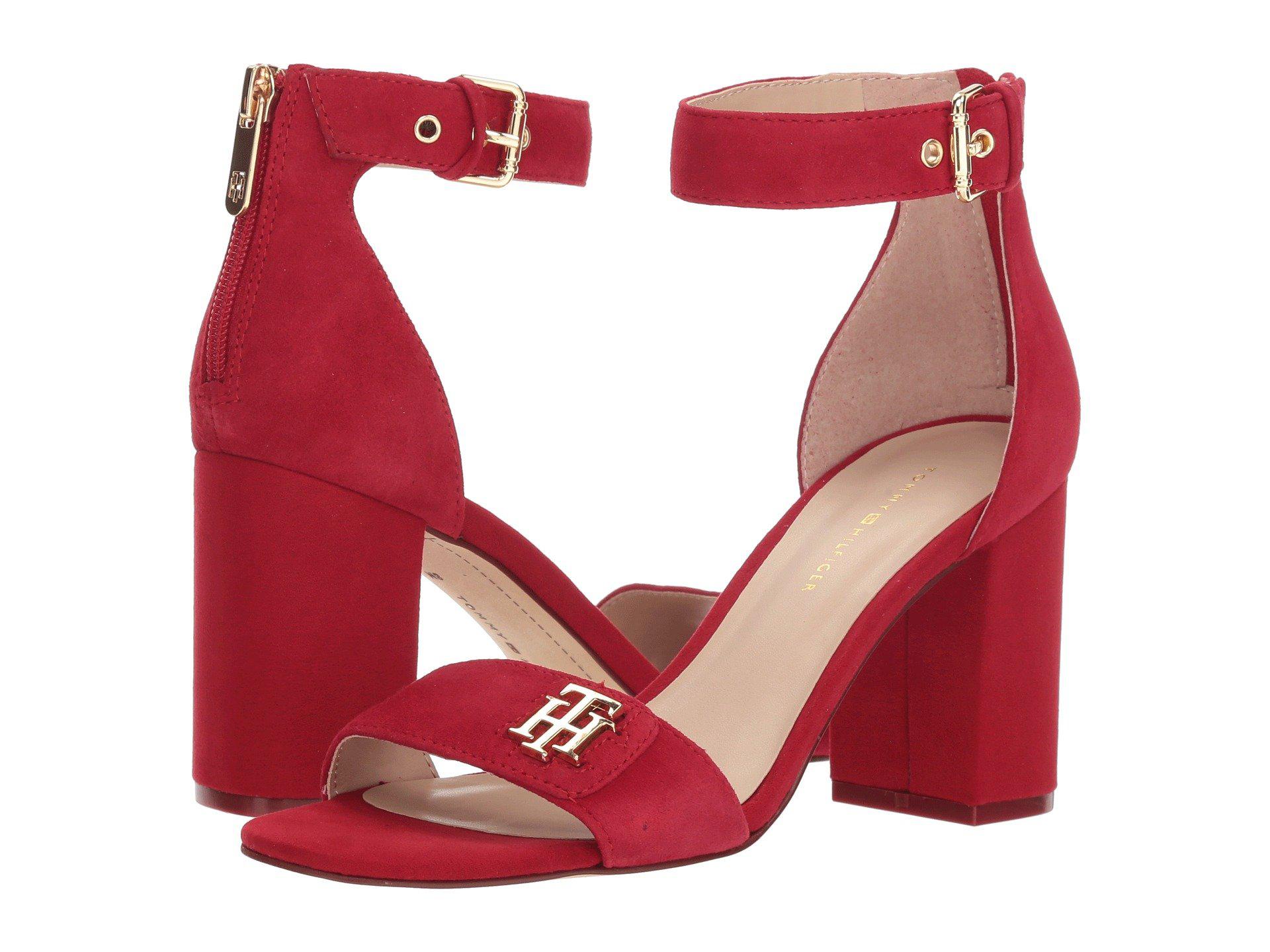 tommy hilfiger red heels