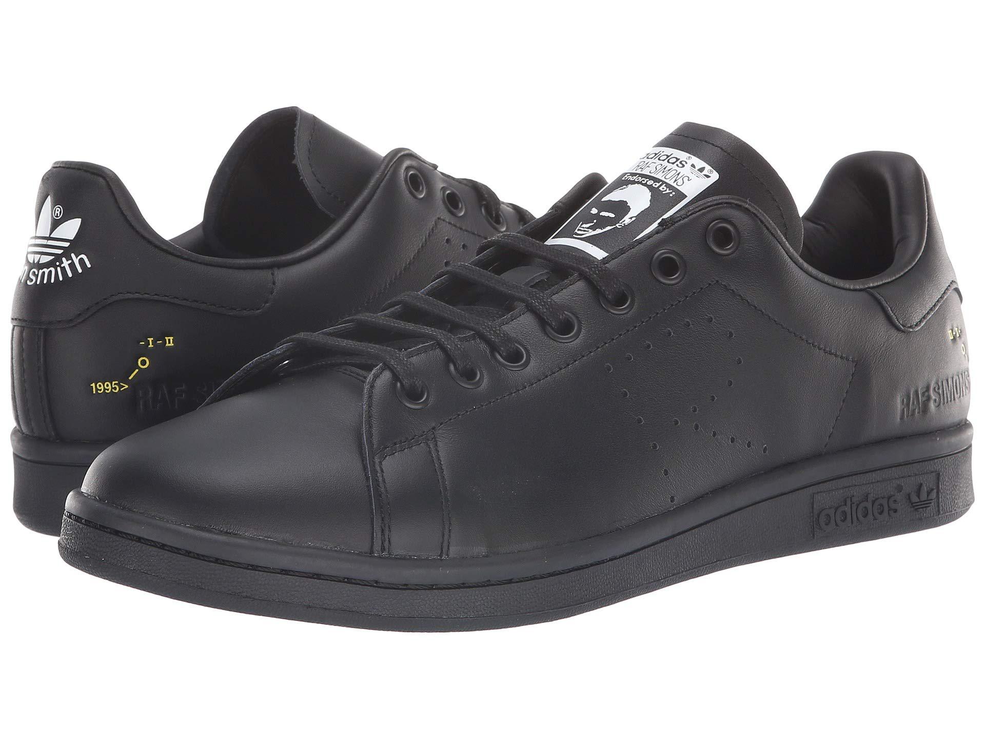 adidas By Raf Simons Leather Raf Simons Stan Smith (power Blue/mystery  Ink/footwear White) Shoes in Black for Men - Lyst