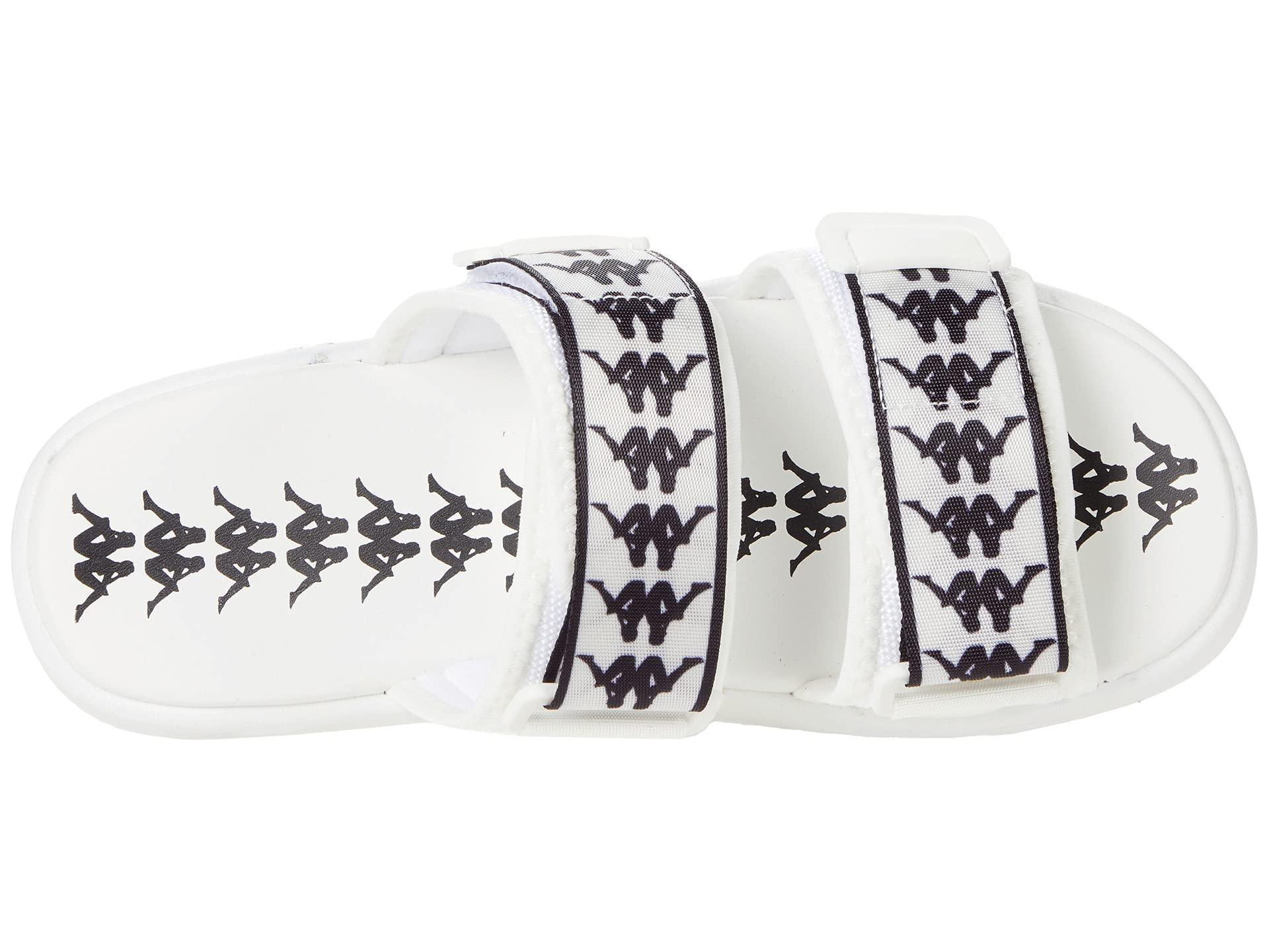 Kappa Synthetic 222 Banda Aster 1 Sandals - Shoes in White Black 