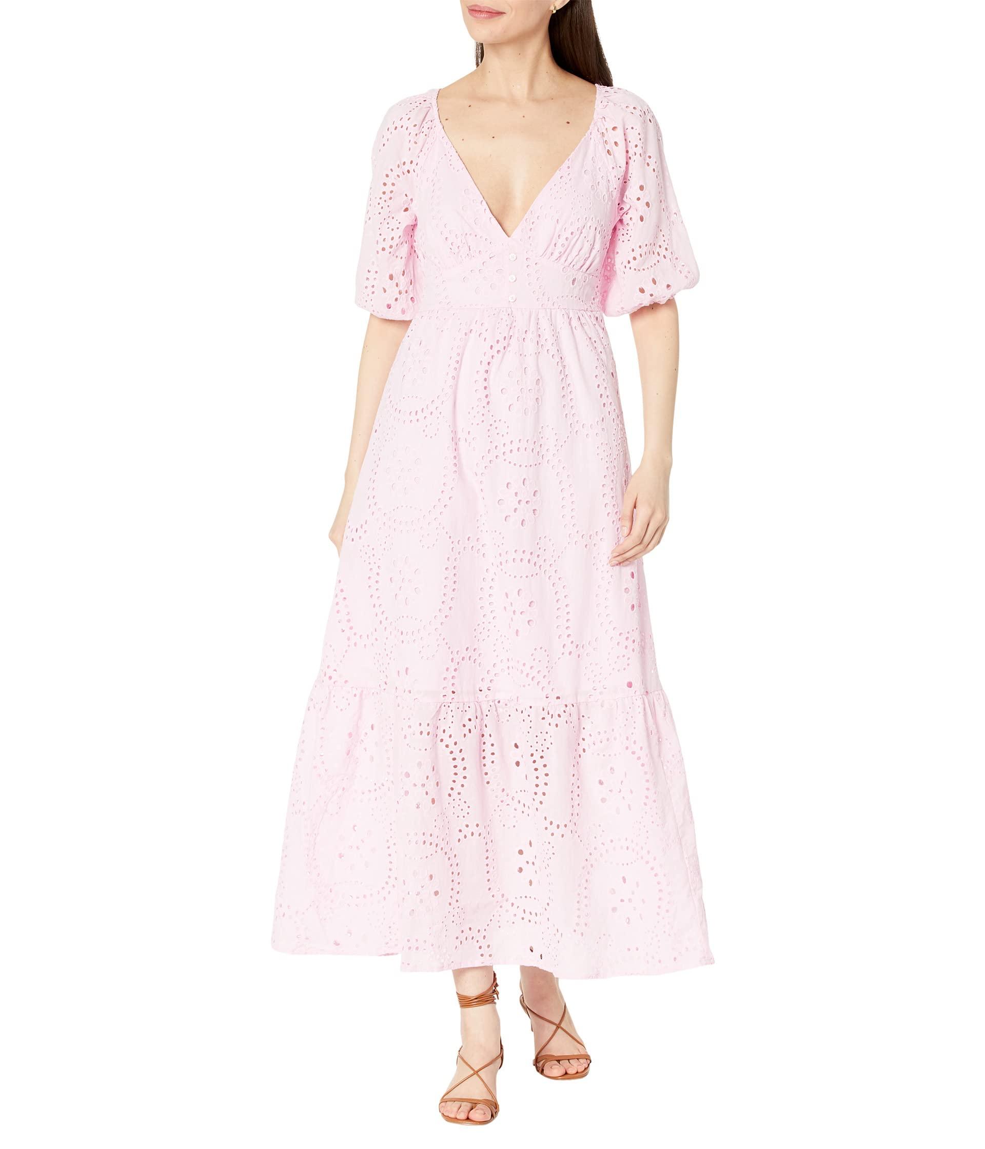 Sanctuary Maxi Eyelet Dress in Pink Lyst