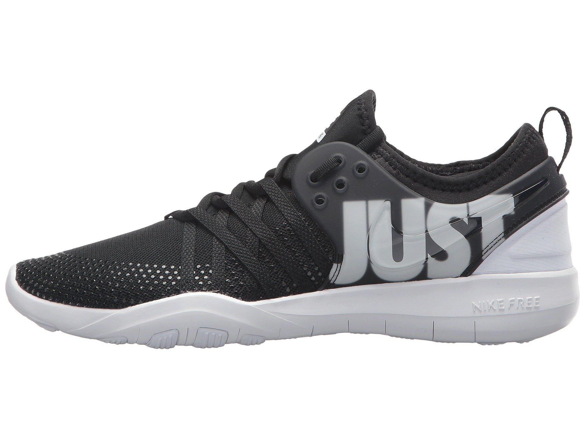 nike women's free tr 7 premium training shoes - black/white