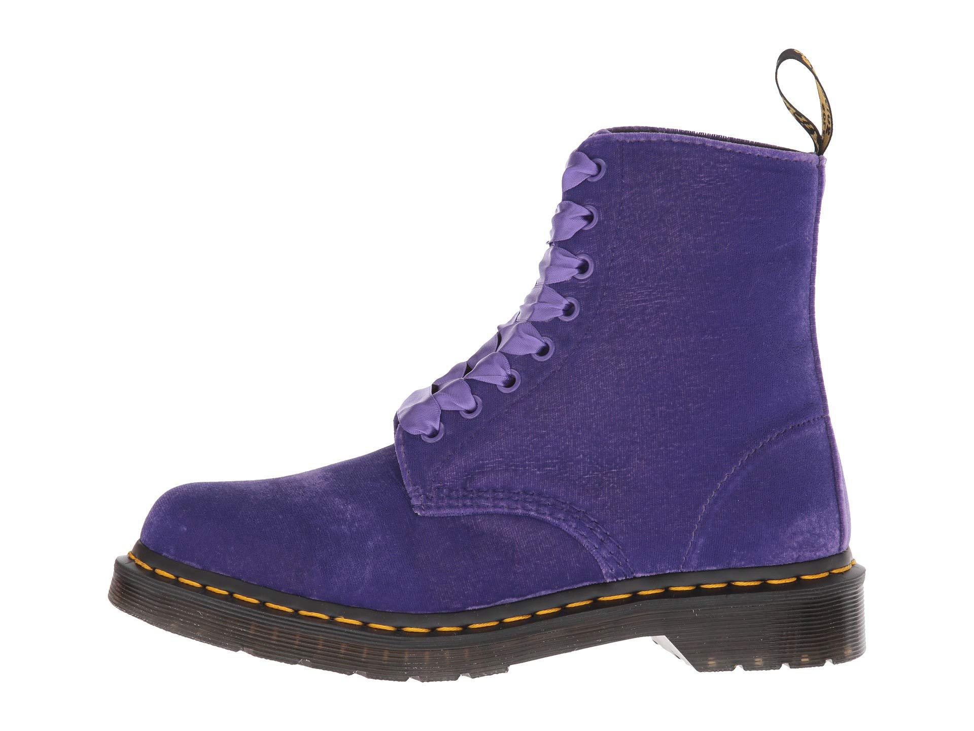 Dr. Martens Unisex-adult's 1460 Pascal Velvet Boots (dusty Violet) in Purple  | Lyst