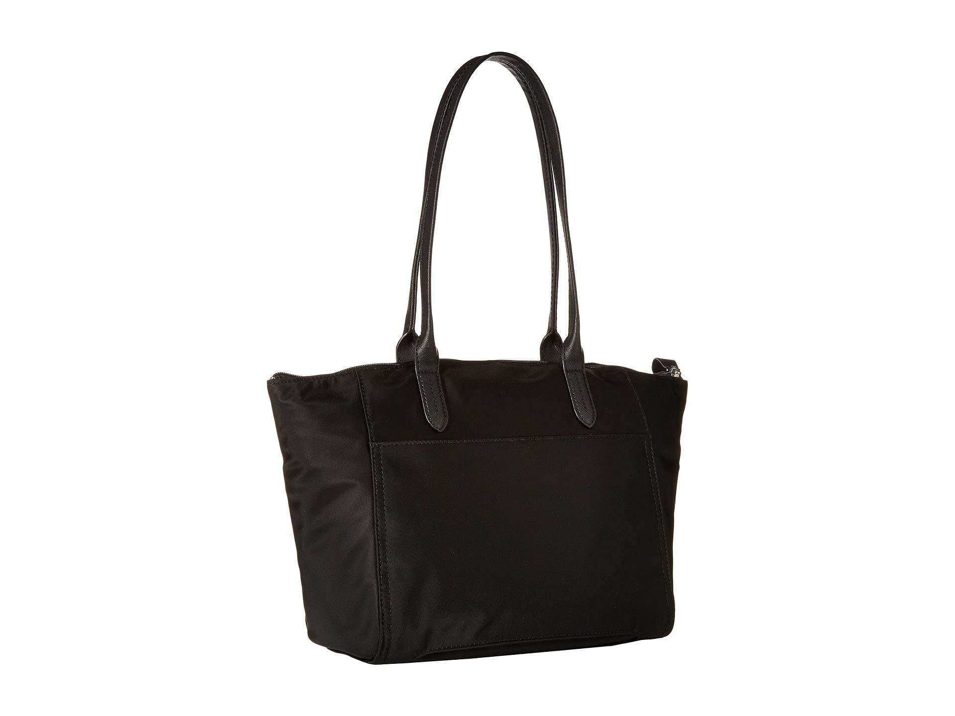 Michael Kors Nylon Kelsey Medium Top Zip Tote in Black | Lyst