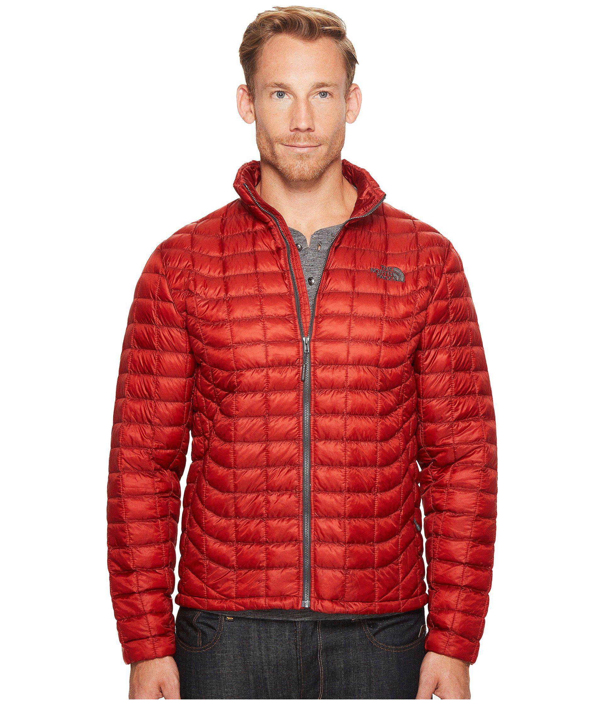 red north face thermoball jacket