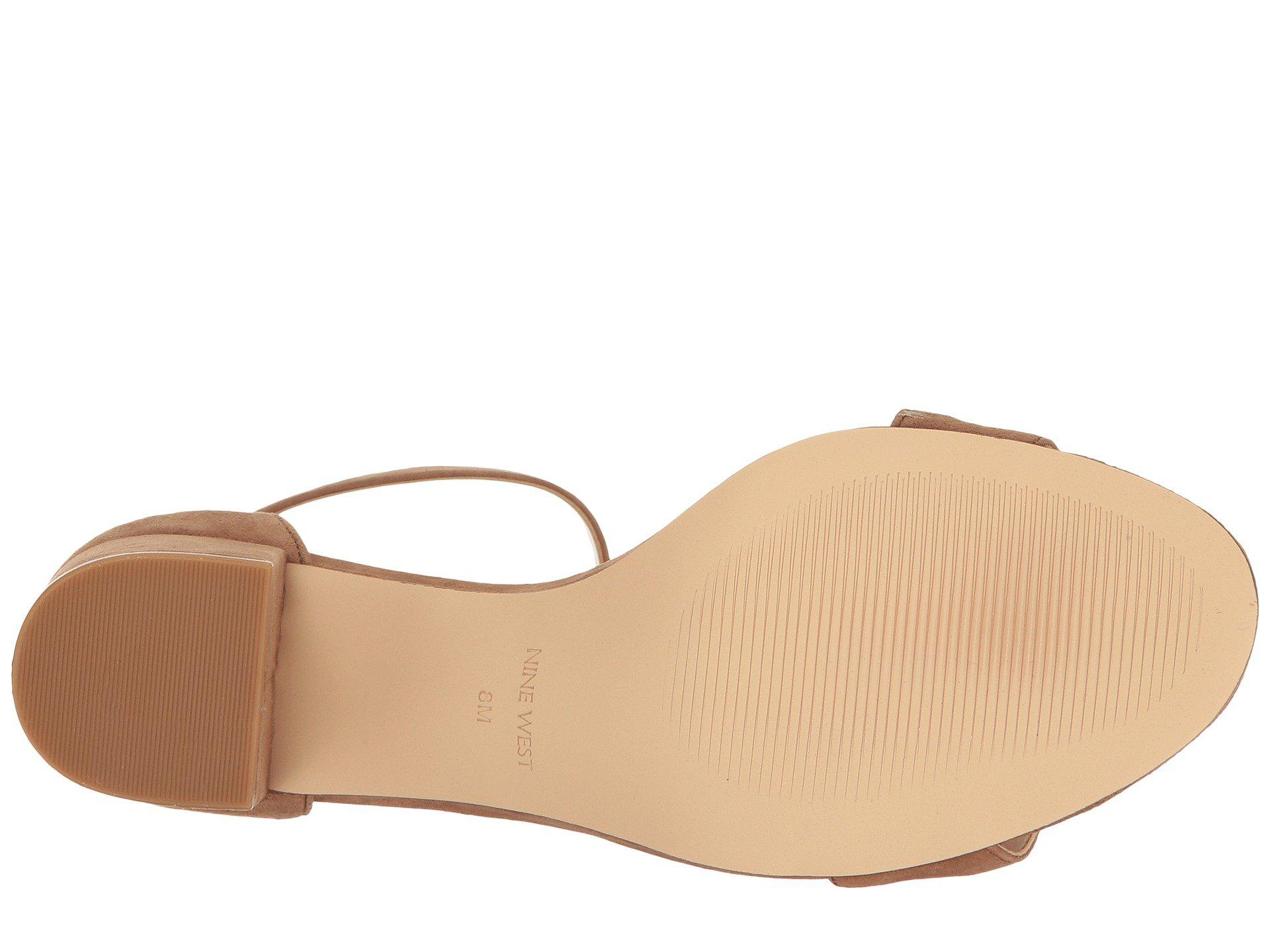 nine west fields block heel sandal