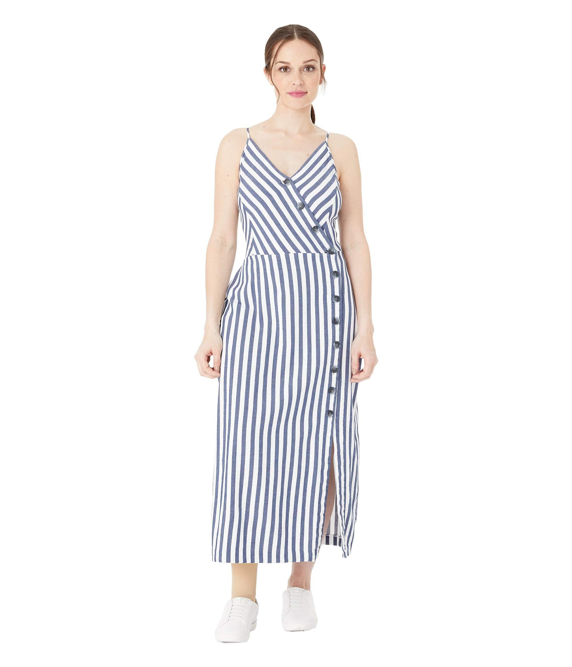 asymmetric button front dress