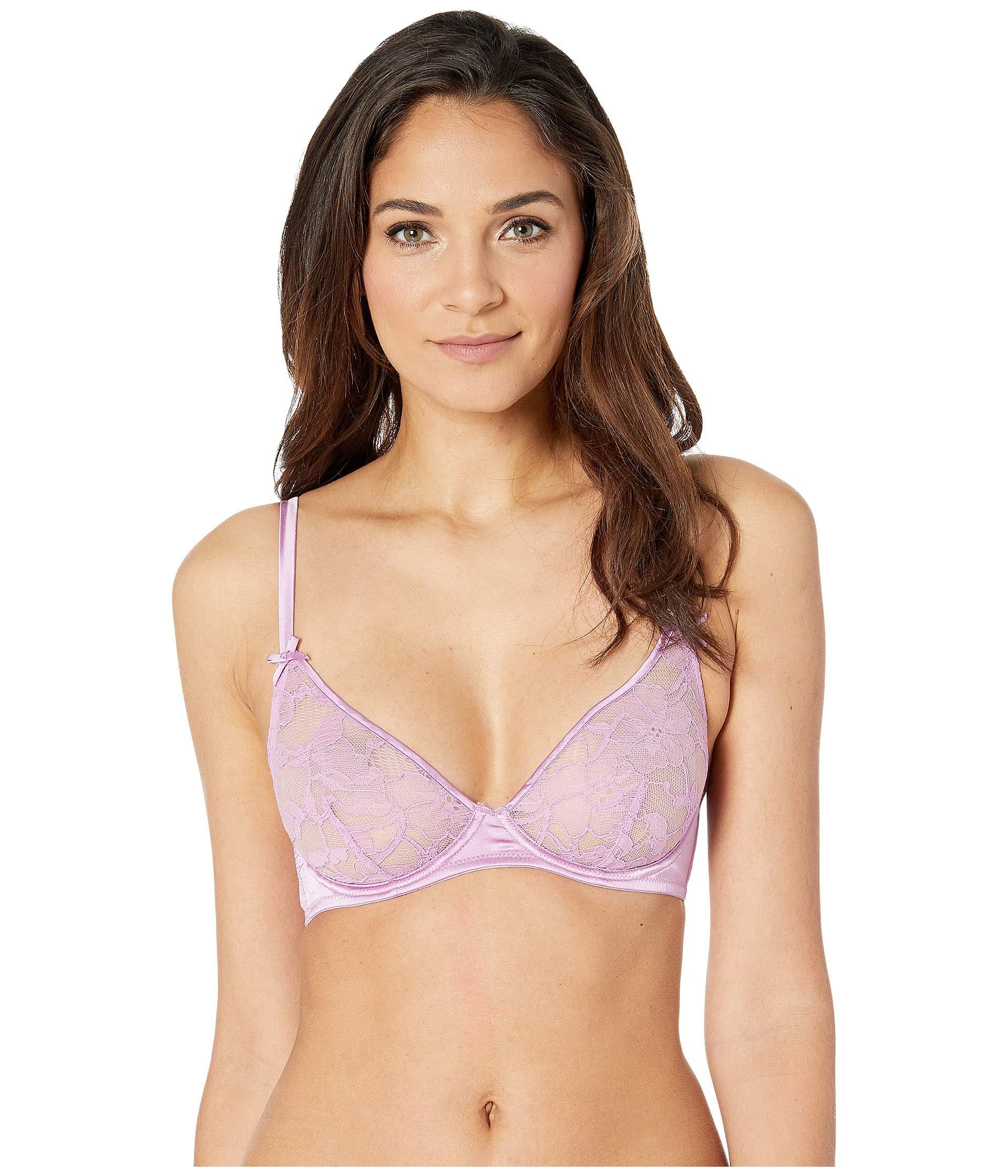 fleur-du-mal-lace-unlined-demi-in-pink-lyst