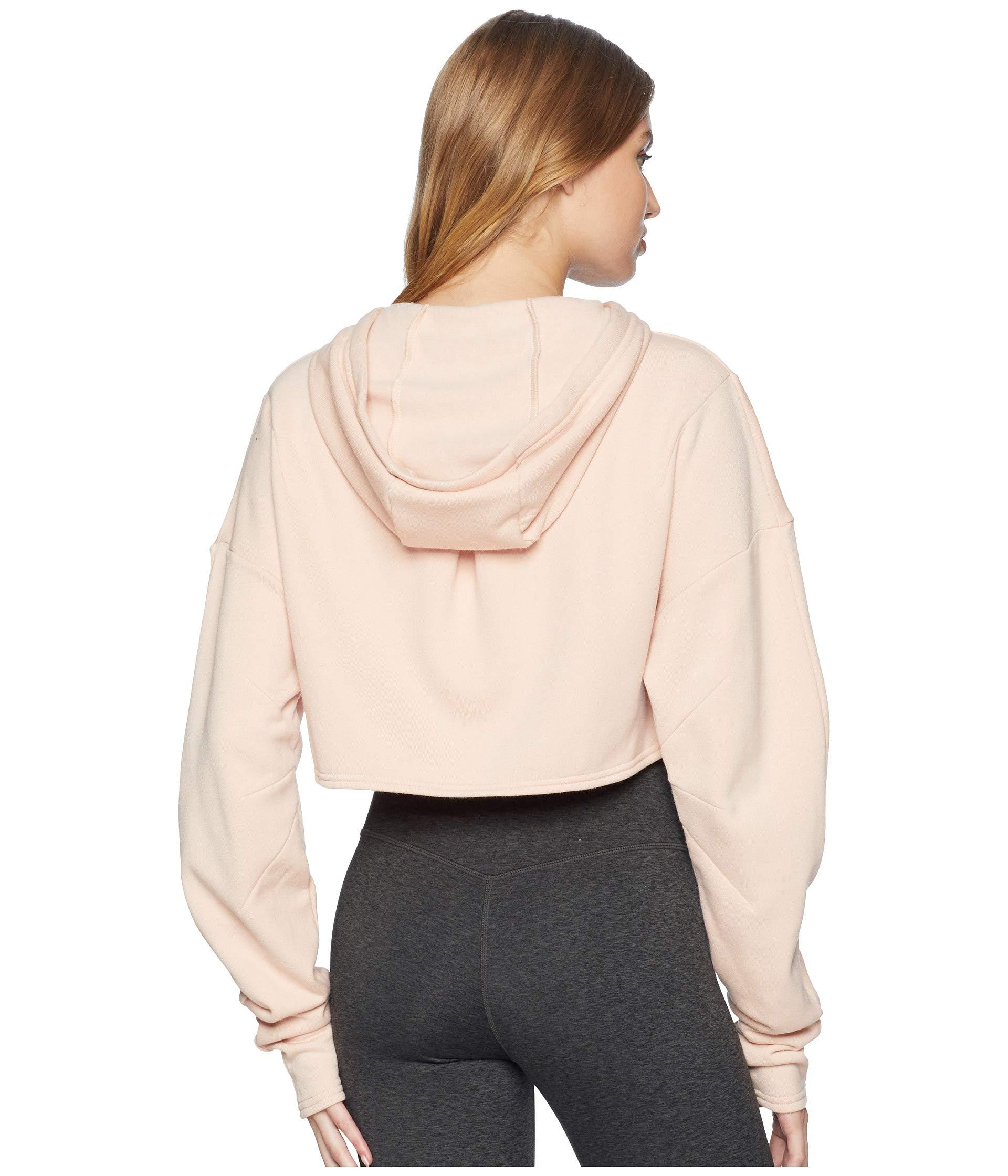 Alo Yoga Cotton Extreme Crop Jacket in Orange Lyst