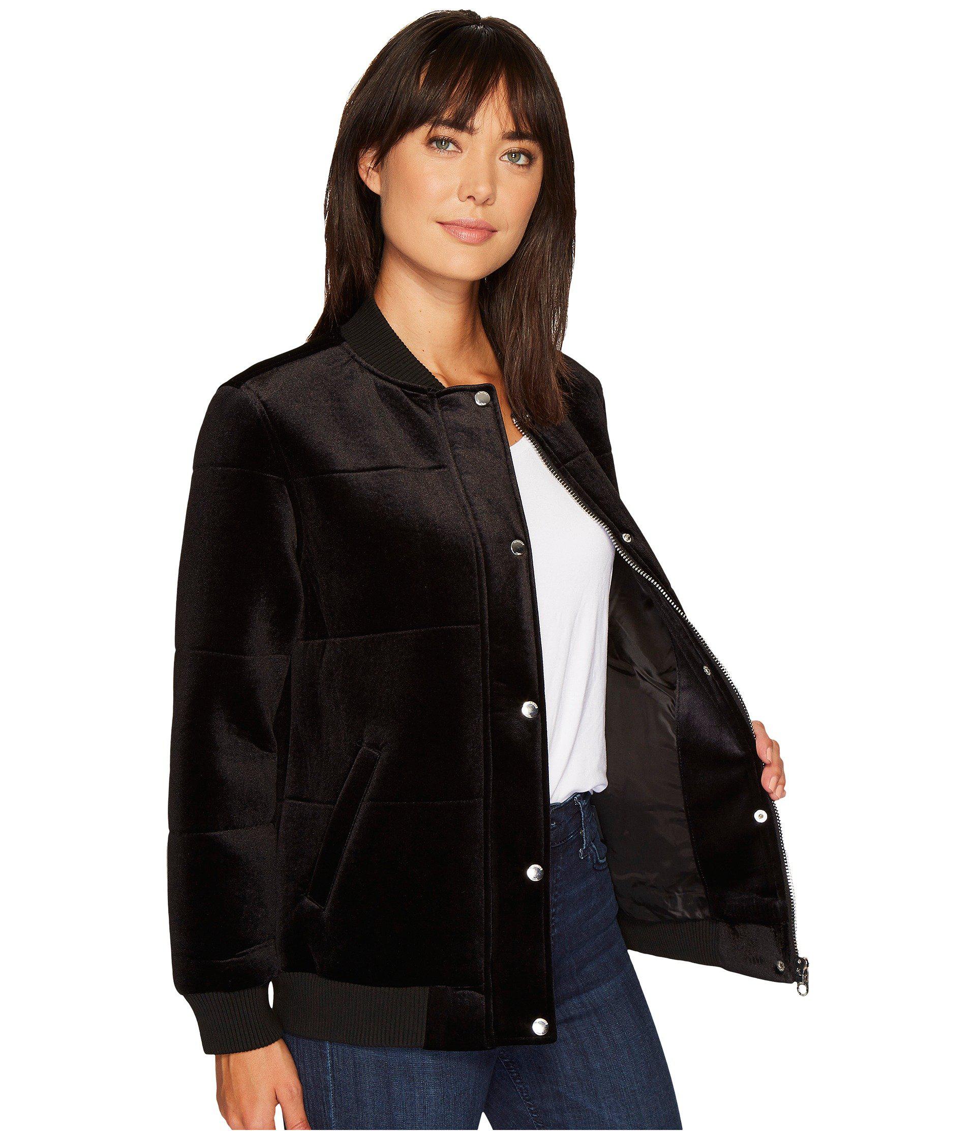 members only quilted bomber jacket