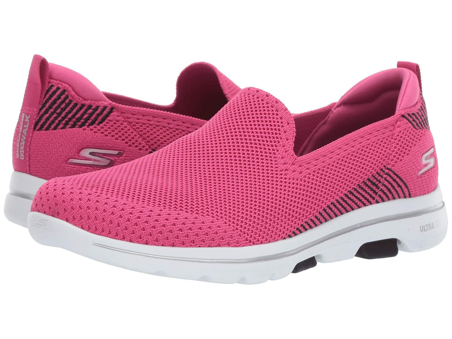 Skechers Go Walk 5-prized Sneaker in Pink/Black (Pink) - Lyst