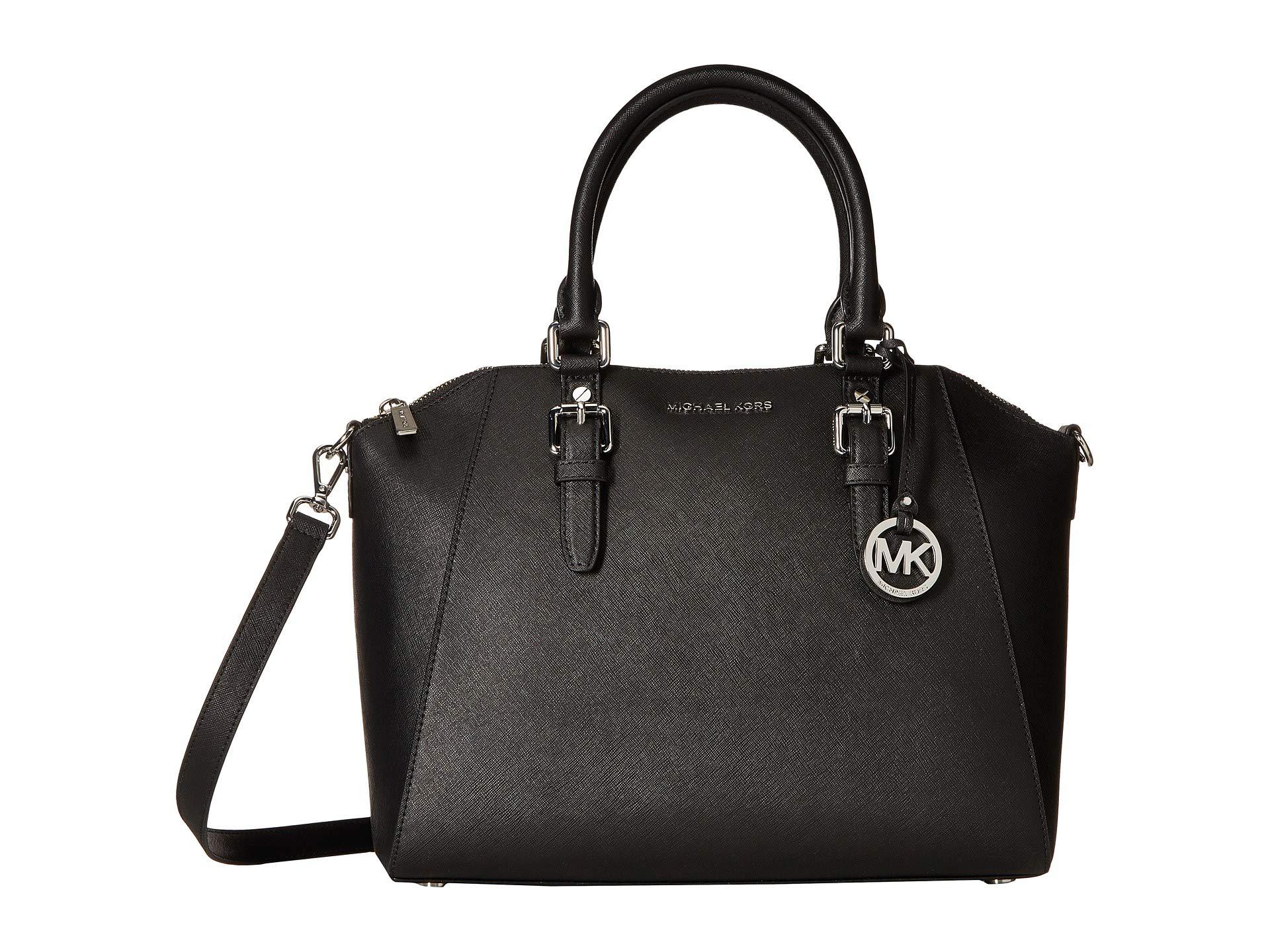 michael kors ciara large top zip satchel