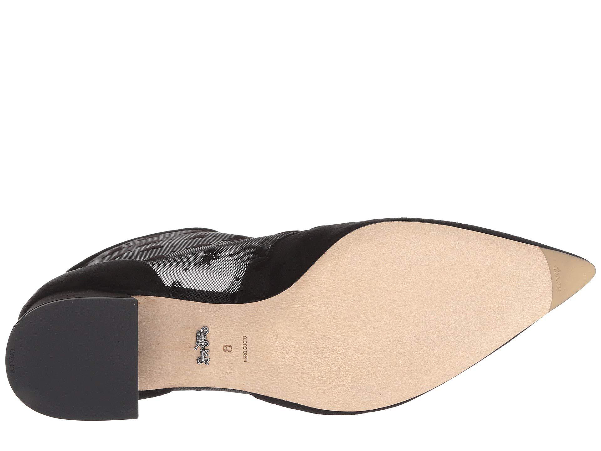 skyler ankle bootie with tea rose mesh