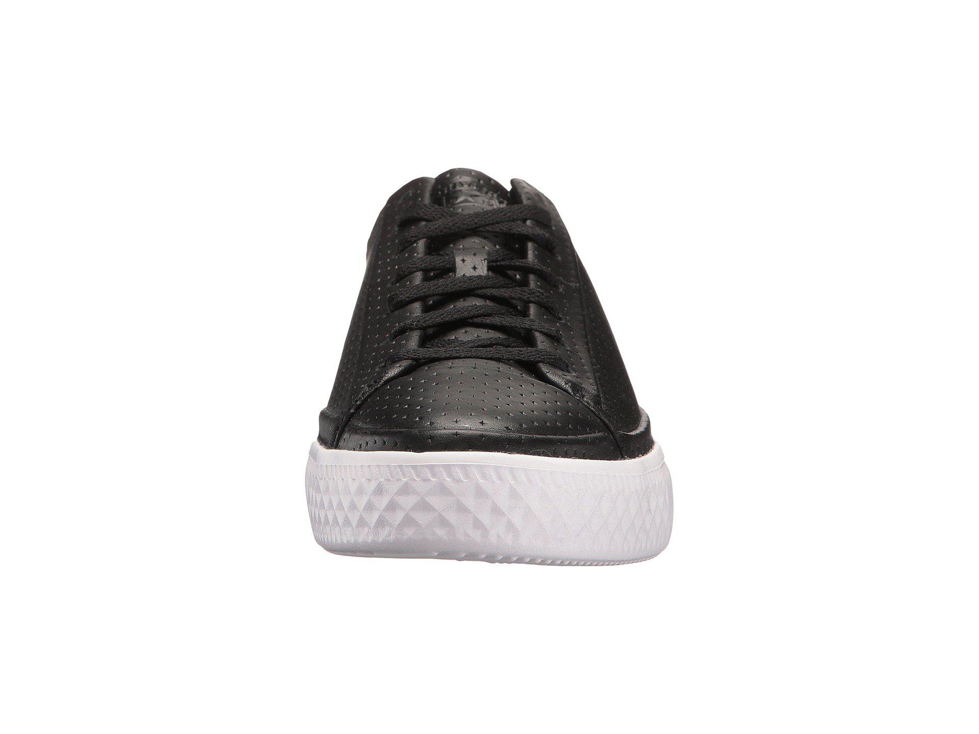 converse perforated leather