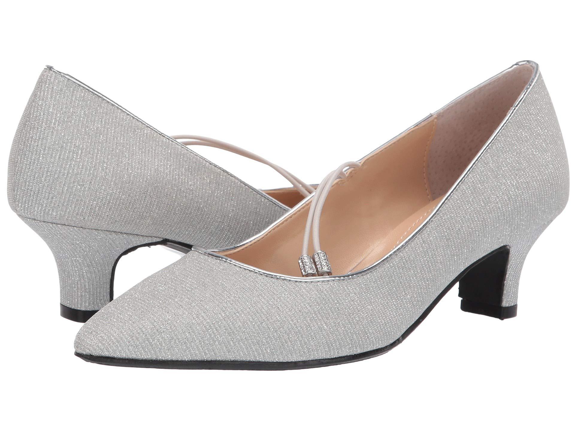 J. Reneé Synthetic Idenah Pump in White (Metallic) Lyst