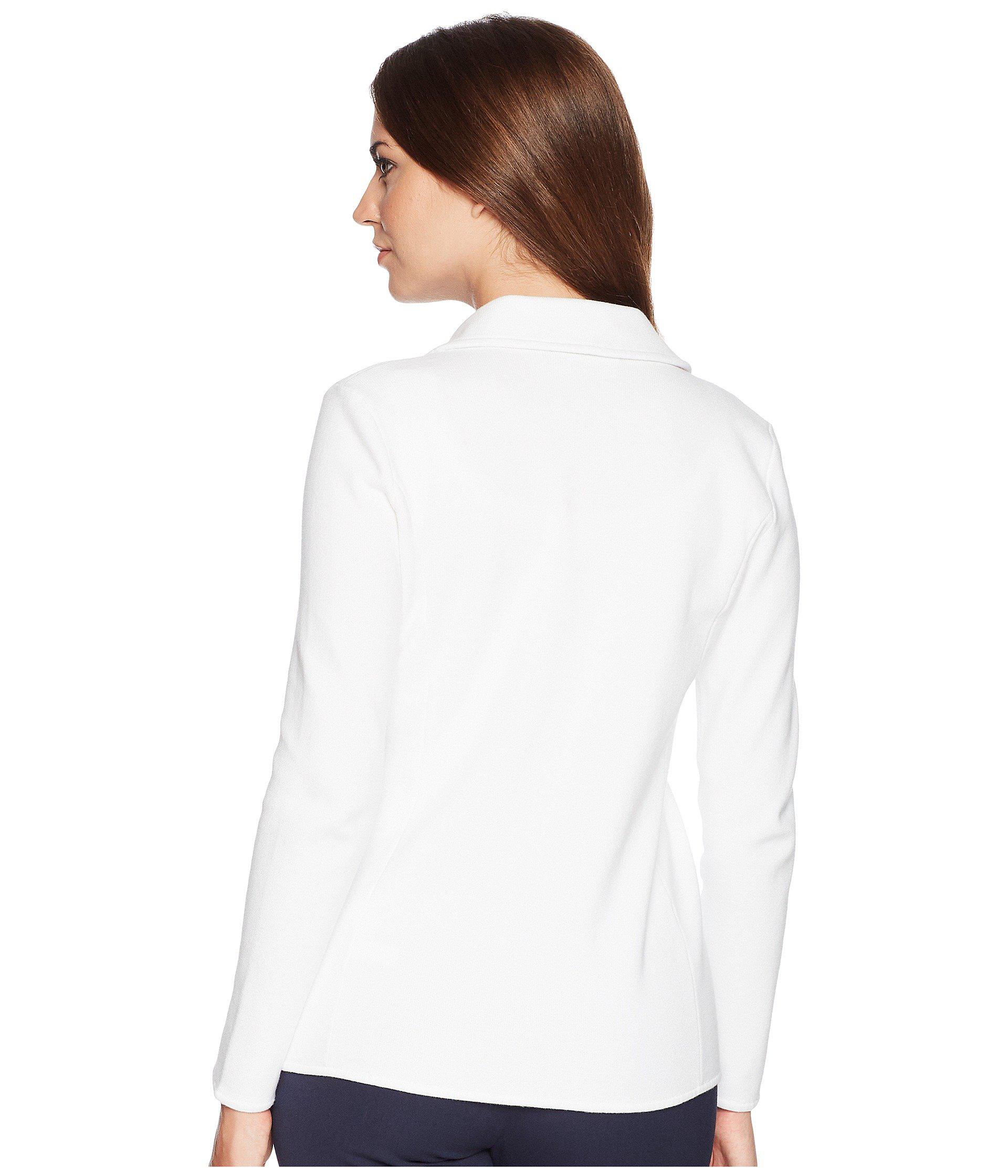 Lauren by Ralph Lauren Bullion-crest Knit Blazer (soft White) Women's Jacket  | Lyst