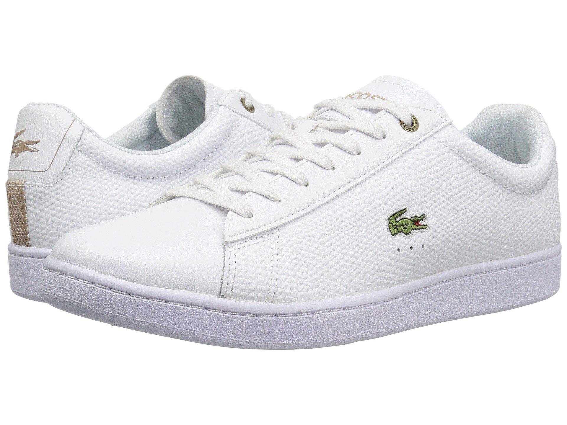lacoste carnaby evo 118 white gold