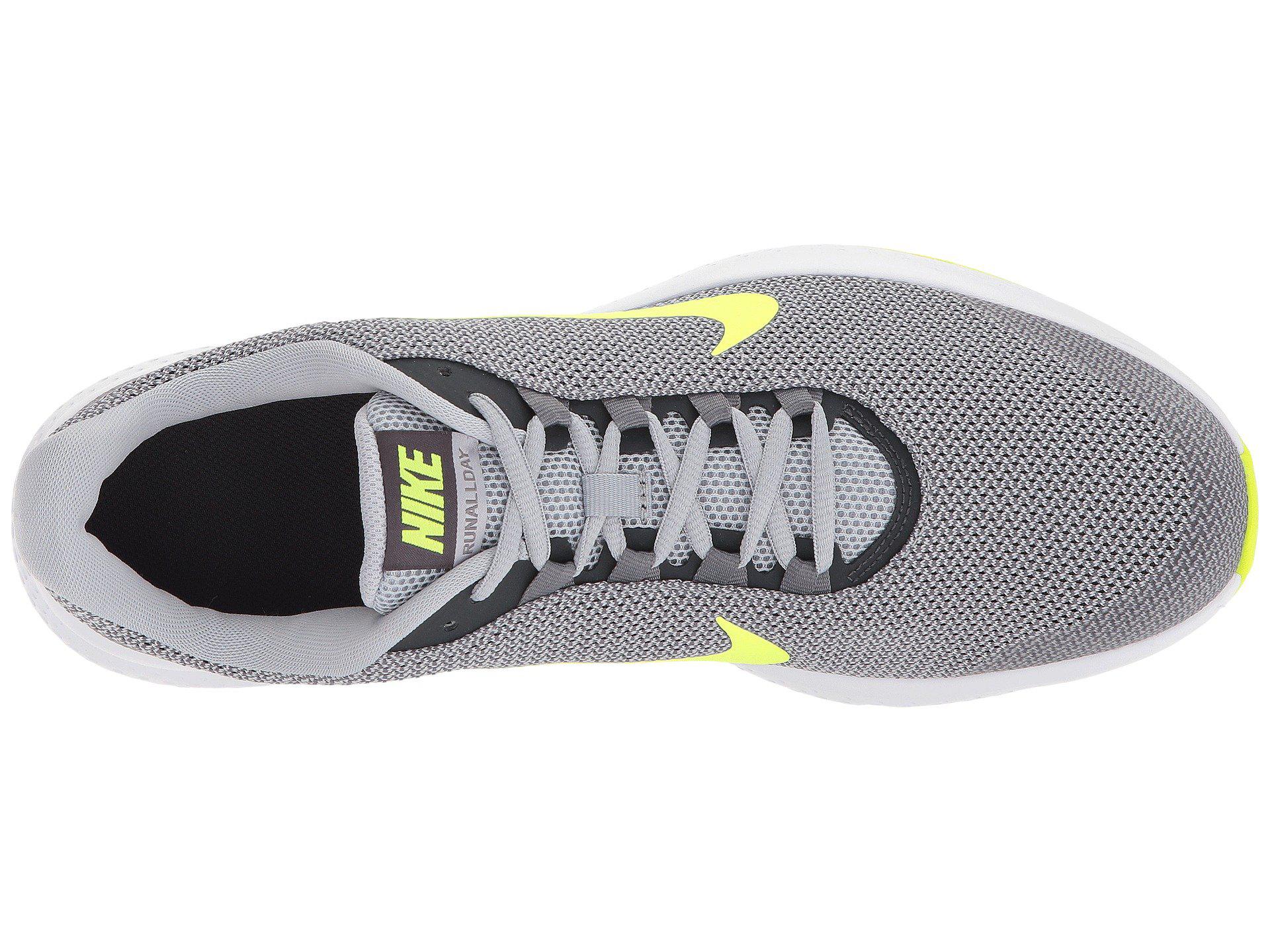 nike men grey runallday running shoes