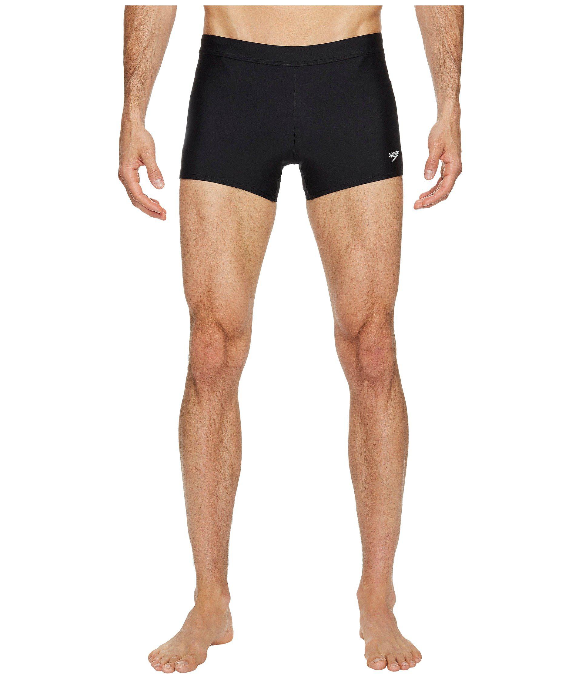 Speedo Synthetic Shoreline Square Leg in Black for Men - Lyst