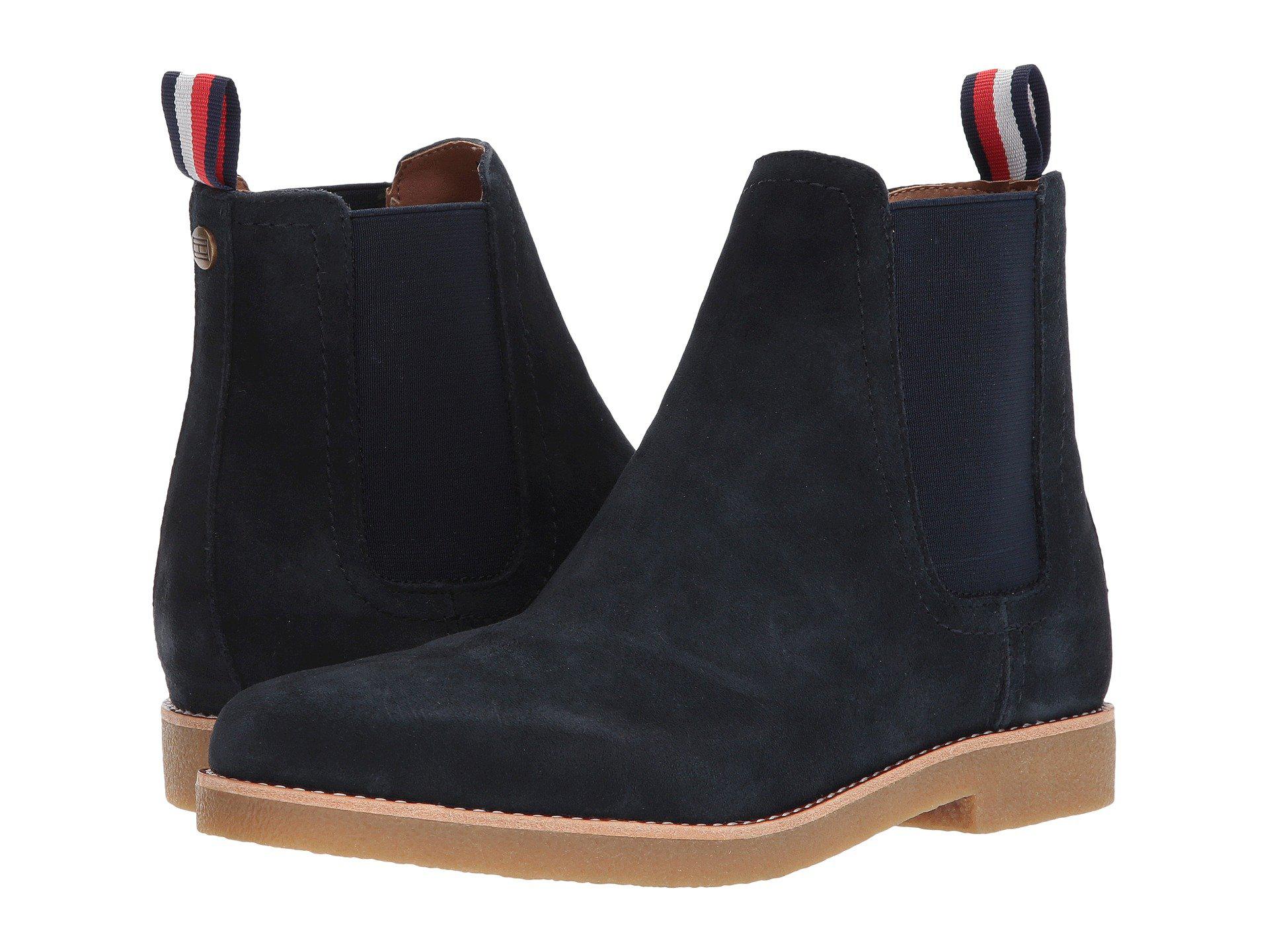 tommy hilfiger suede boots mens
