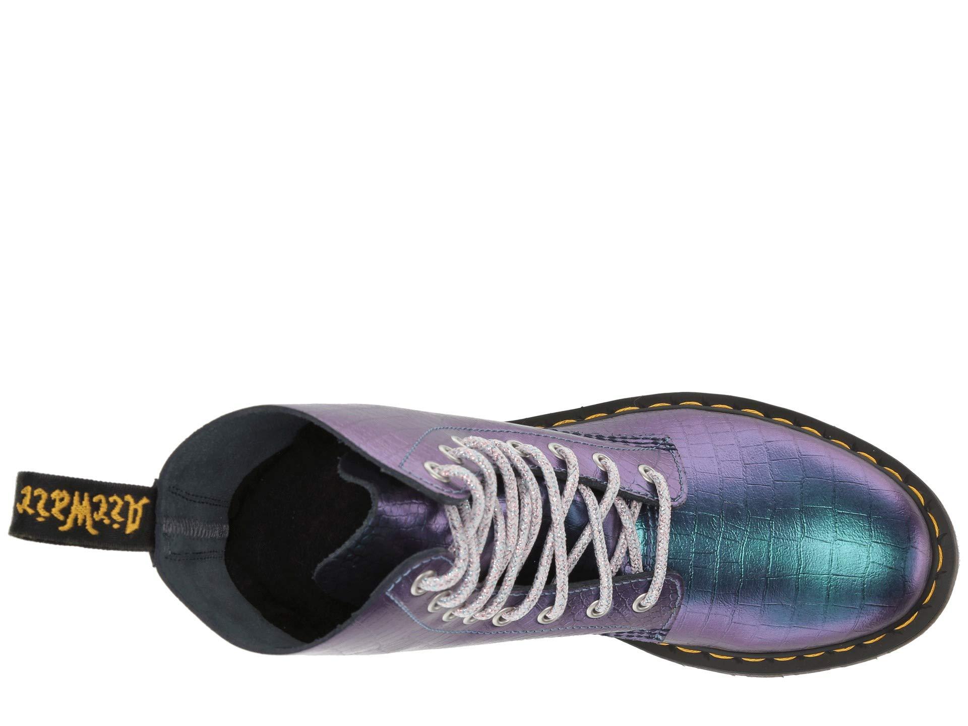 dr martens iridescent croc