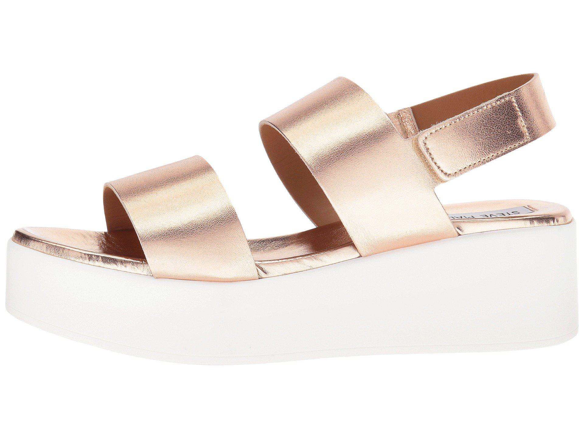 Steve Madden Rachel Platform Sandal (rose Gold) Women's Sandals | Lyst