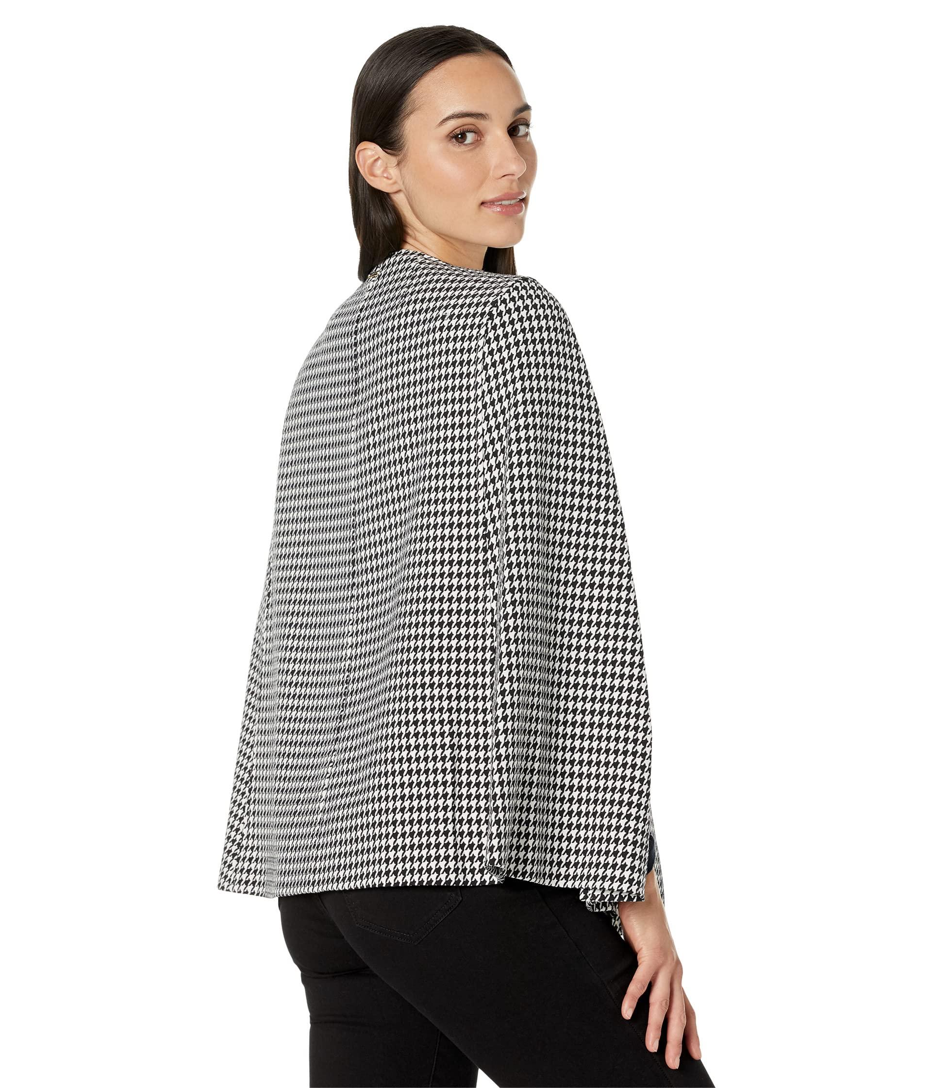 DKNY Cape Jacket With Hardware in Gray | Lyst