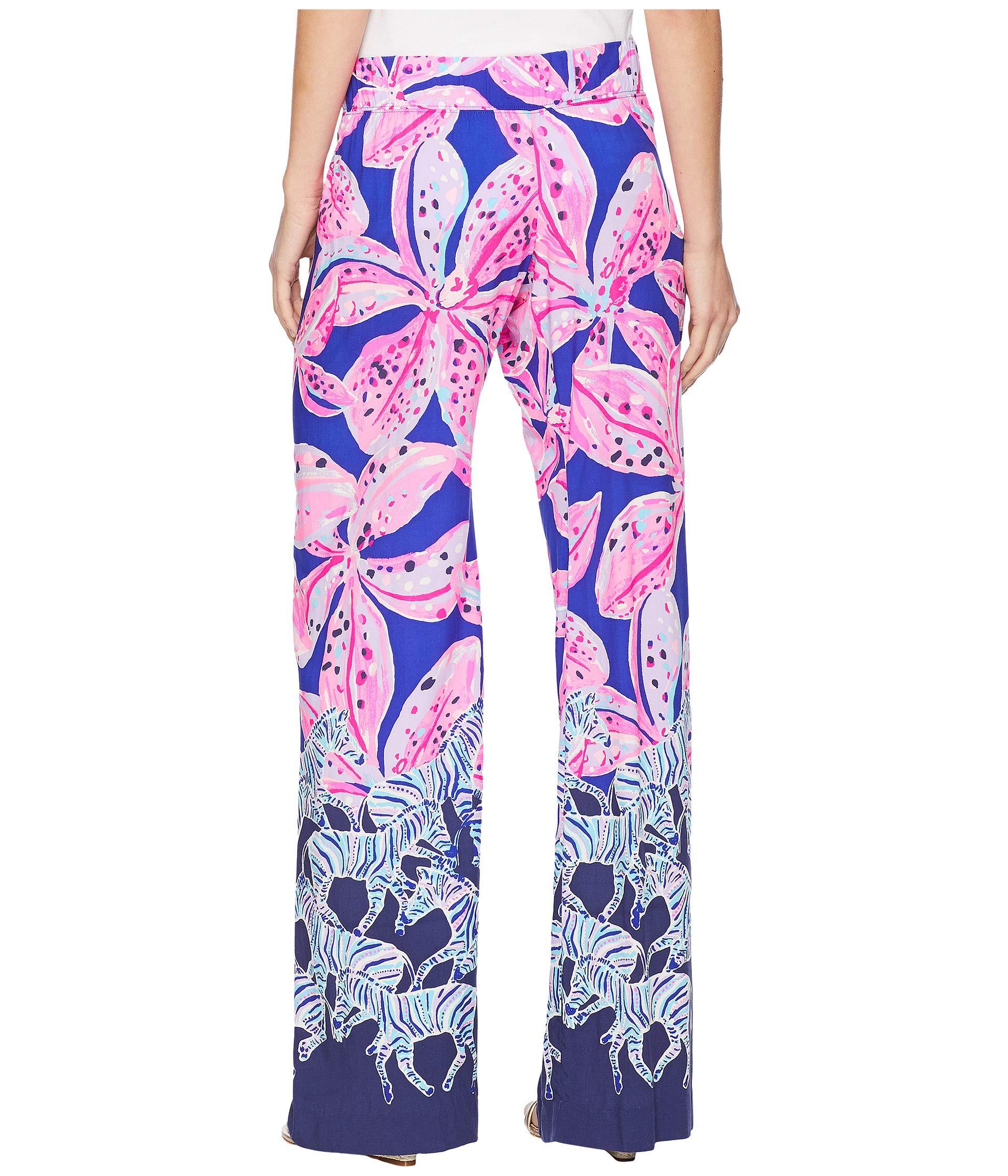 Lilly Pulitzer Bal Harbour Palazzo Pants (blue Current Sea Sirens
