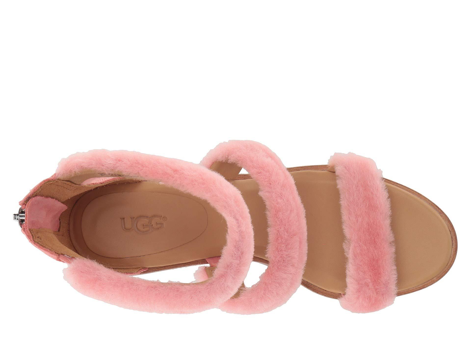 UGG Del Rey Fluff Heel in Pink | Lyst