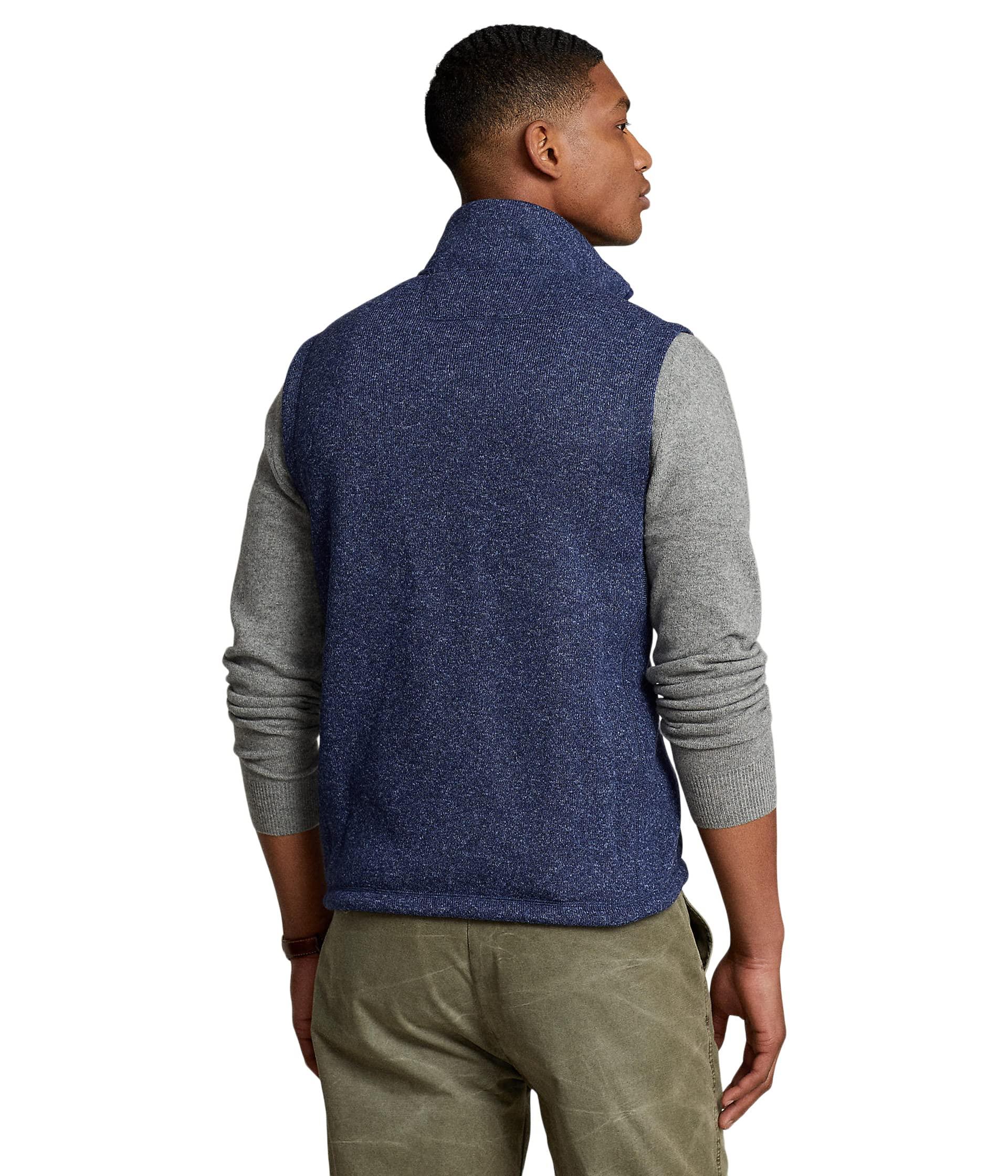 Polo Ralph Lauren Full Zip Fleece Vest in Blue for Men | Lyst