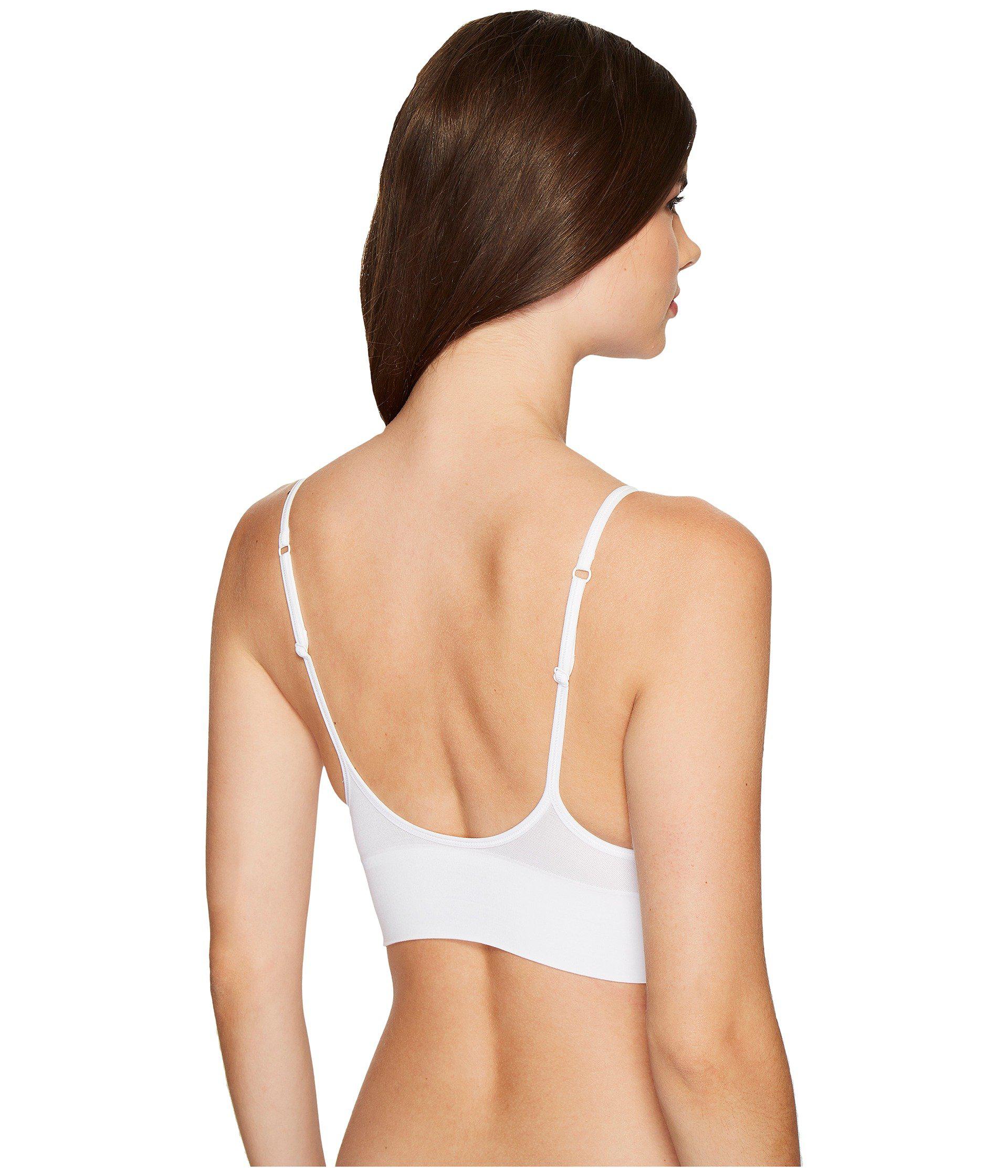 Jockey Cotton Natural Beauty Molded Cup Seamless Bralette in White Lyst