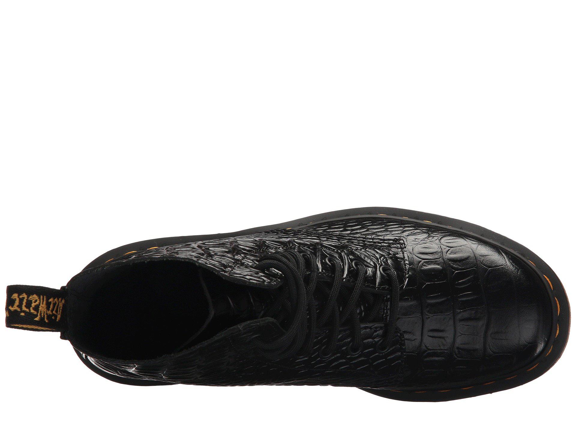 dr martens pascal croco black
