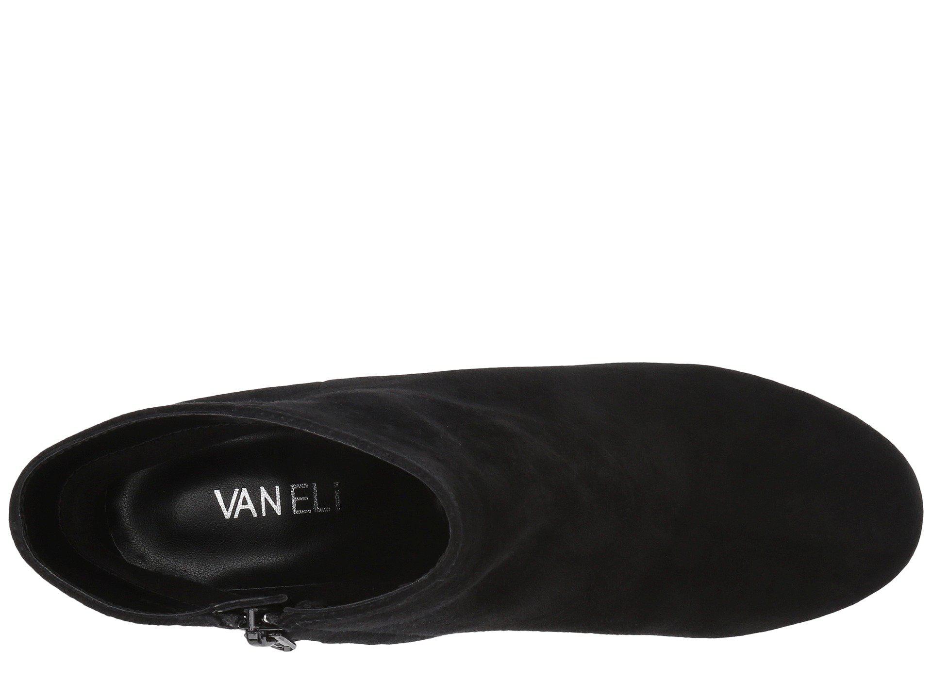 Vaneli Leather Zandra in Black Suede 