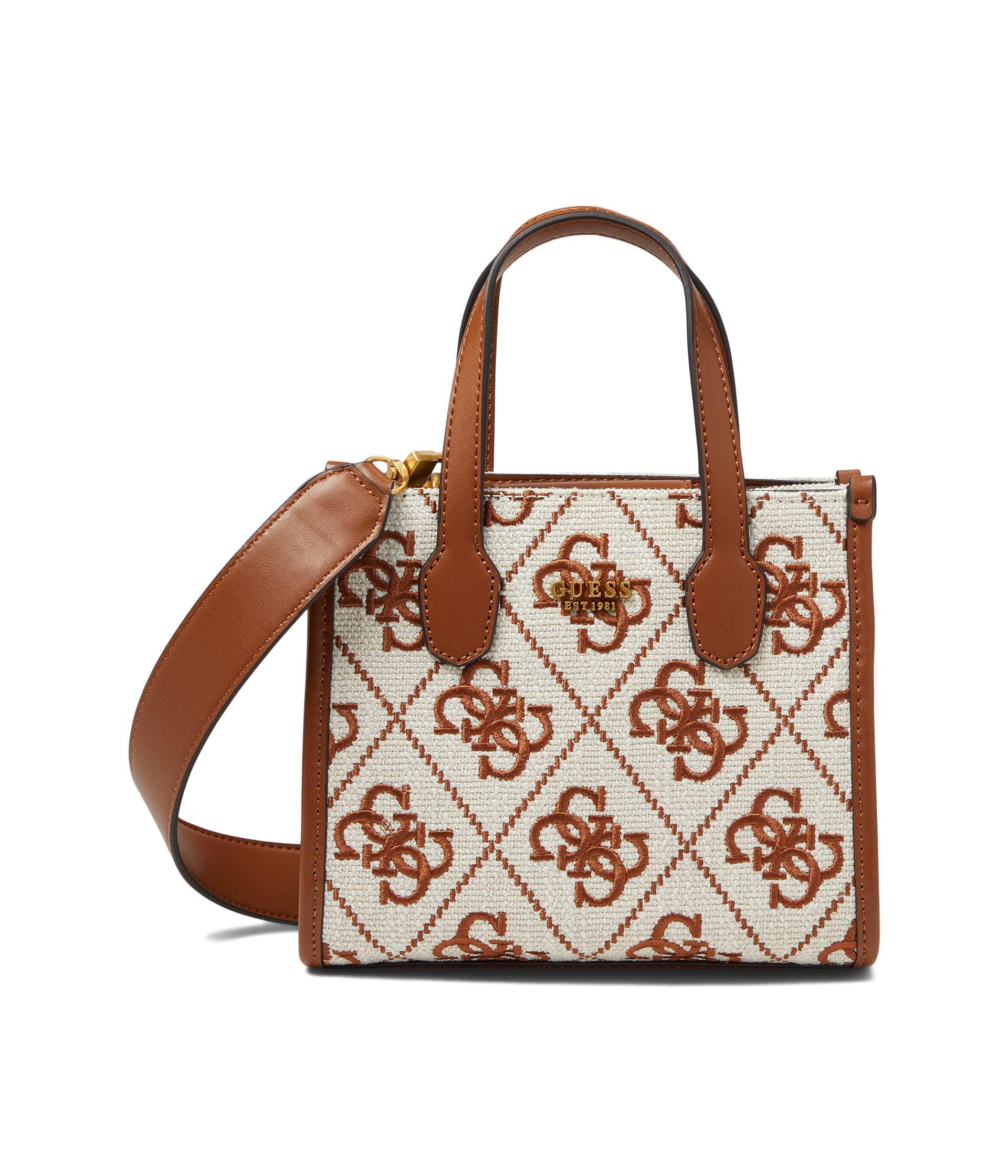 Guess Silvana 2 Compartment Mini Tote in Brown | Lyst