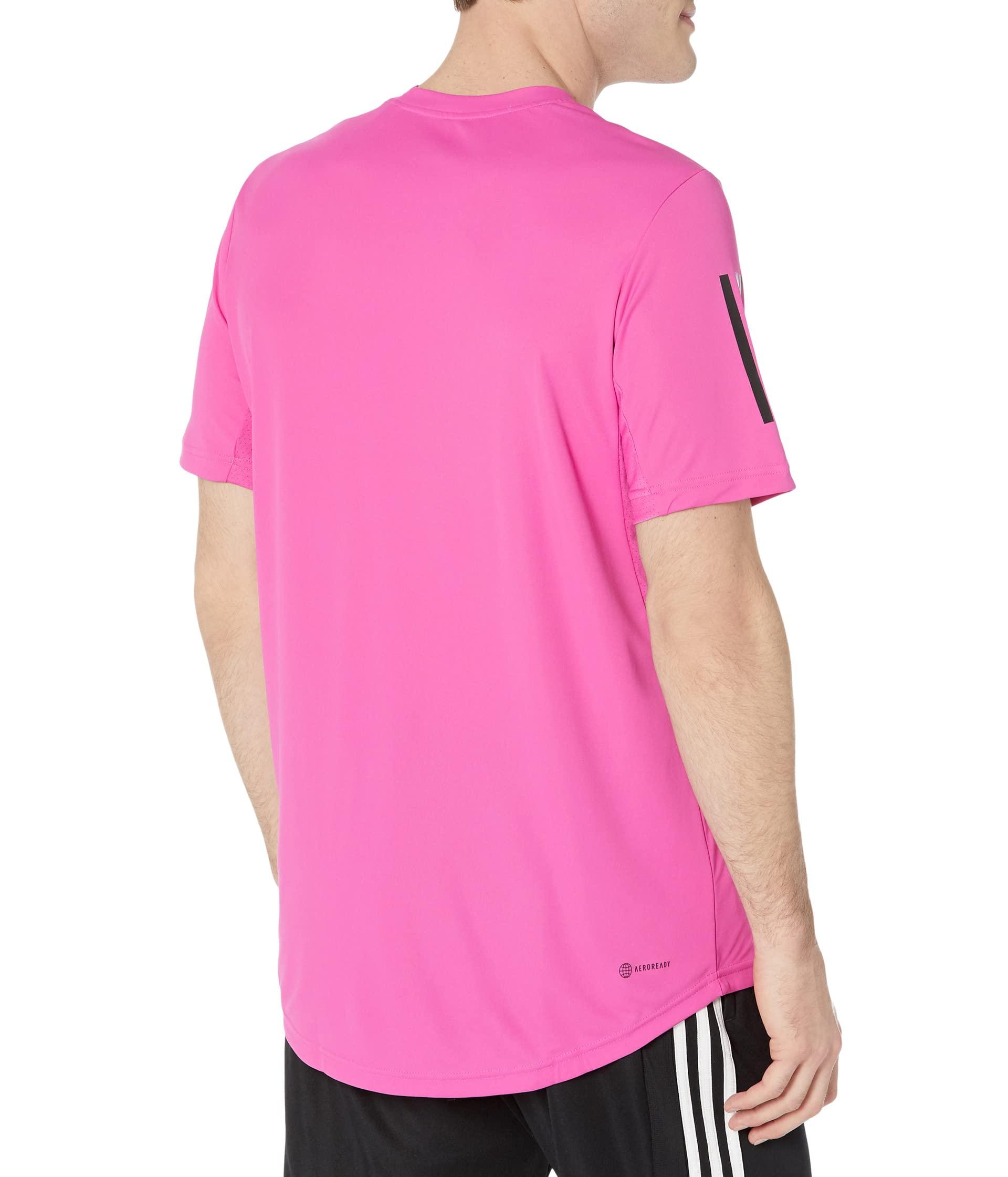 adidas Club 3-stripes Tennis Tee in Pink for Men | Lyst