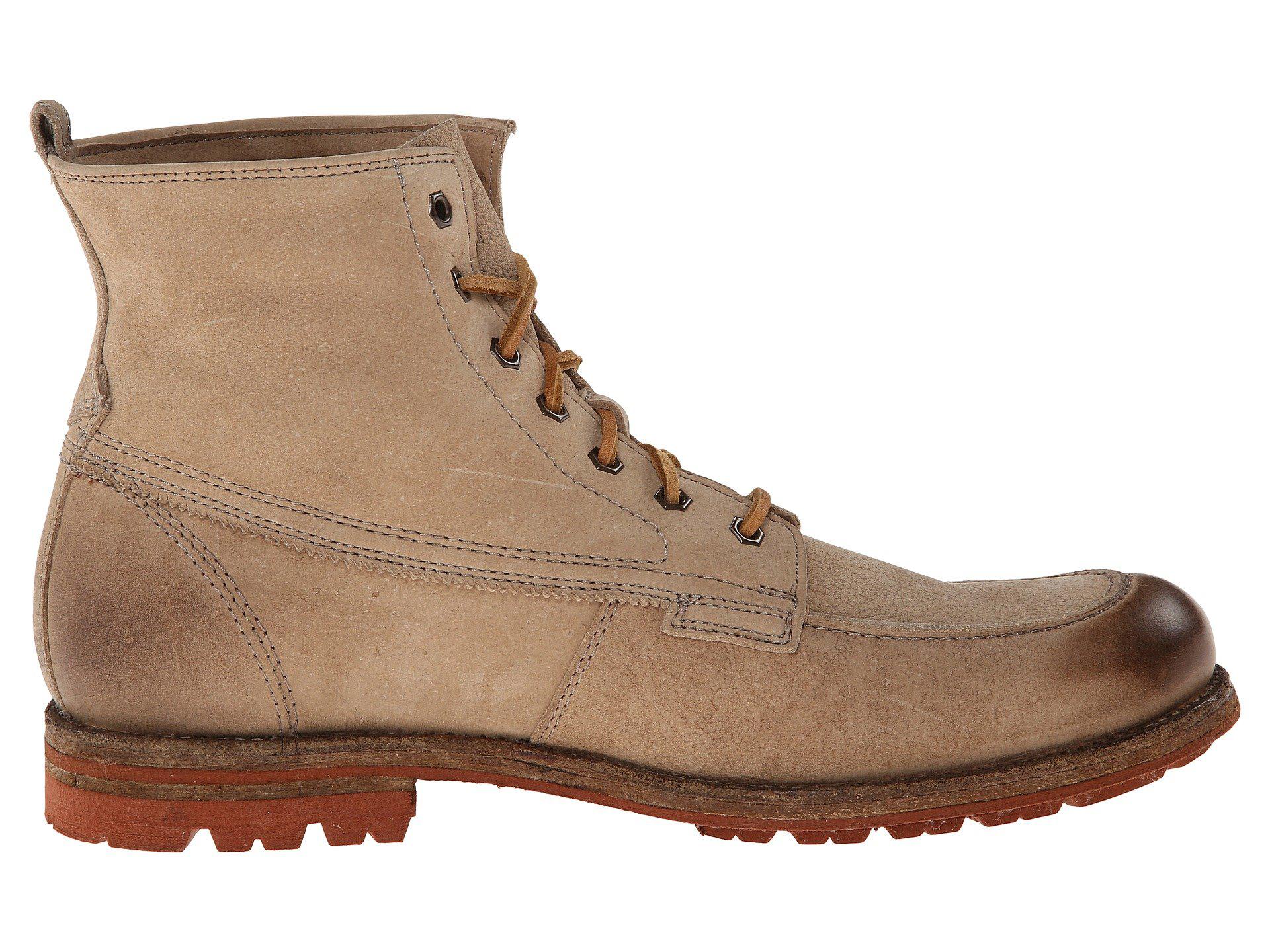 Frye Leather Phillip Lug Workboot (cement Textured Full Grain) Work Lace-up Boots in Brown for
