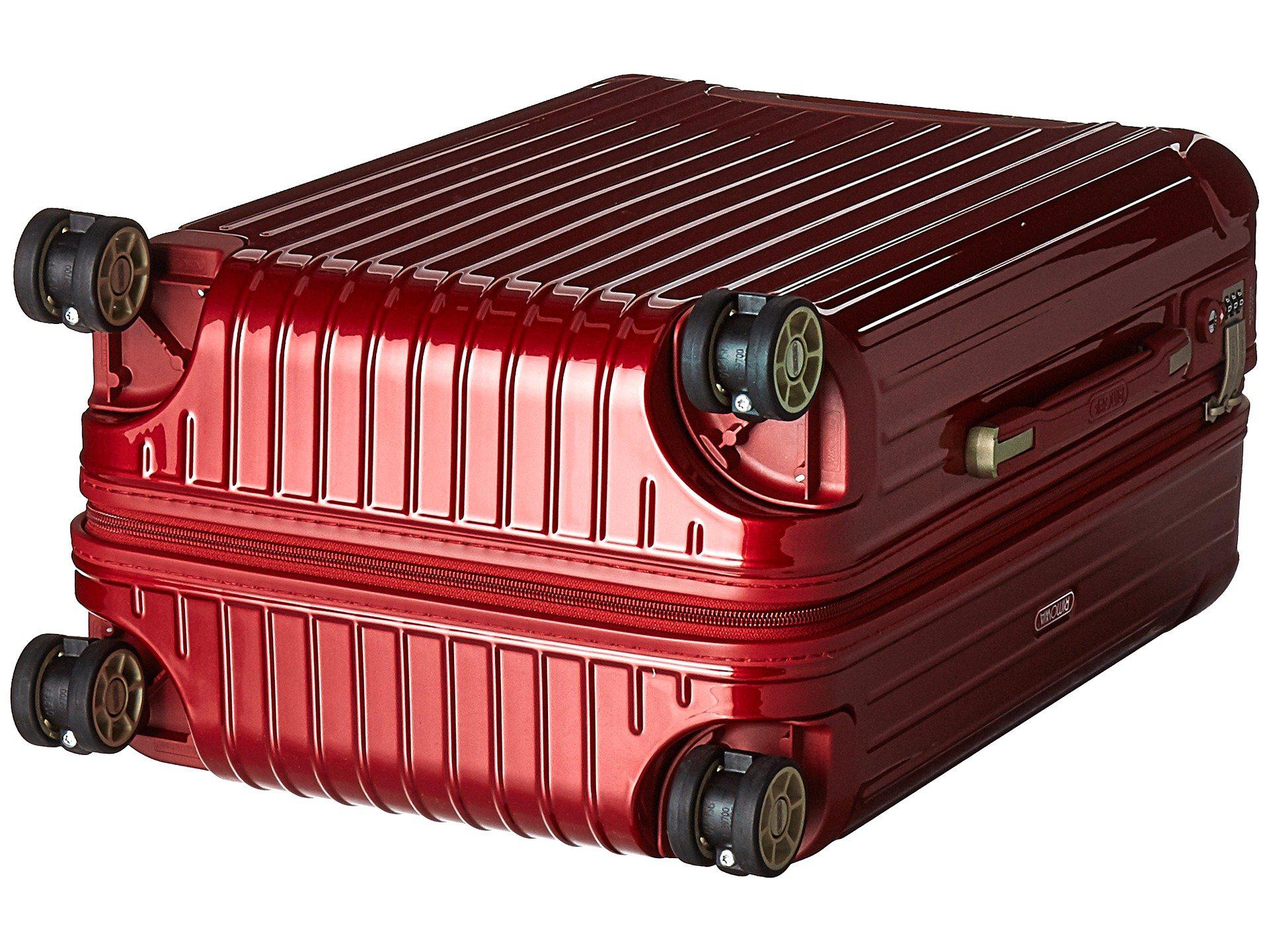 Rimowa Salsa Deluxe Cabin Multiwheel(r) 53cm (chocolate Brown) Luggage in Red for Men Lyst