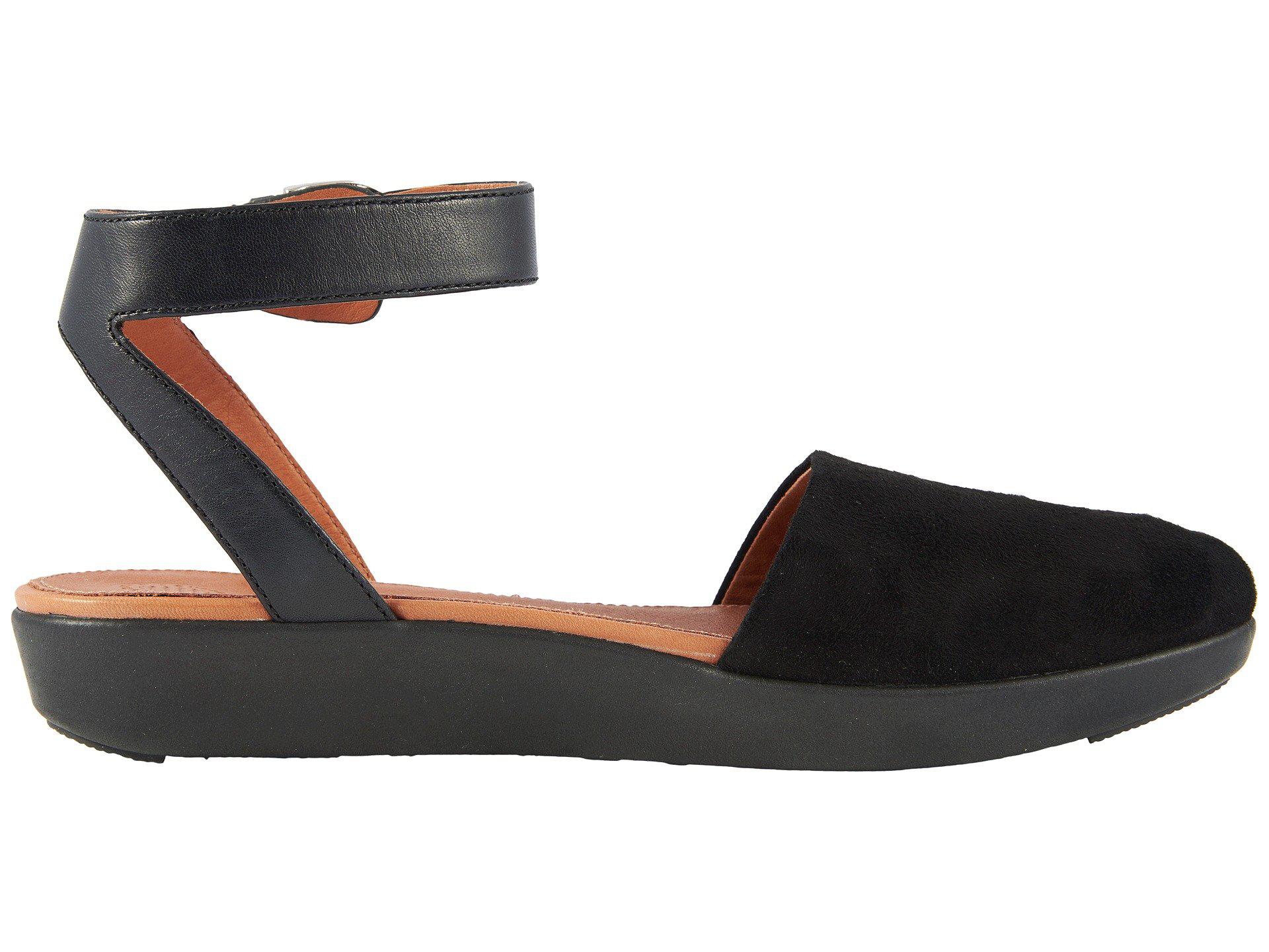 Fitflop Cova Closed Toe Sandals in Black | Lyst