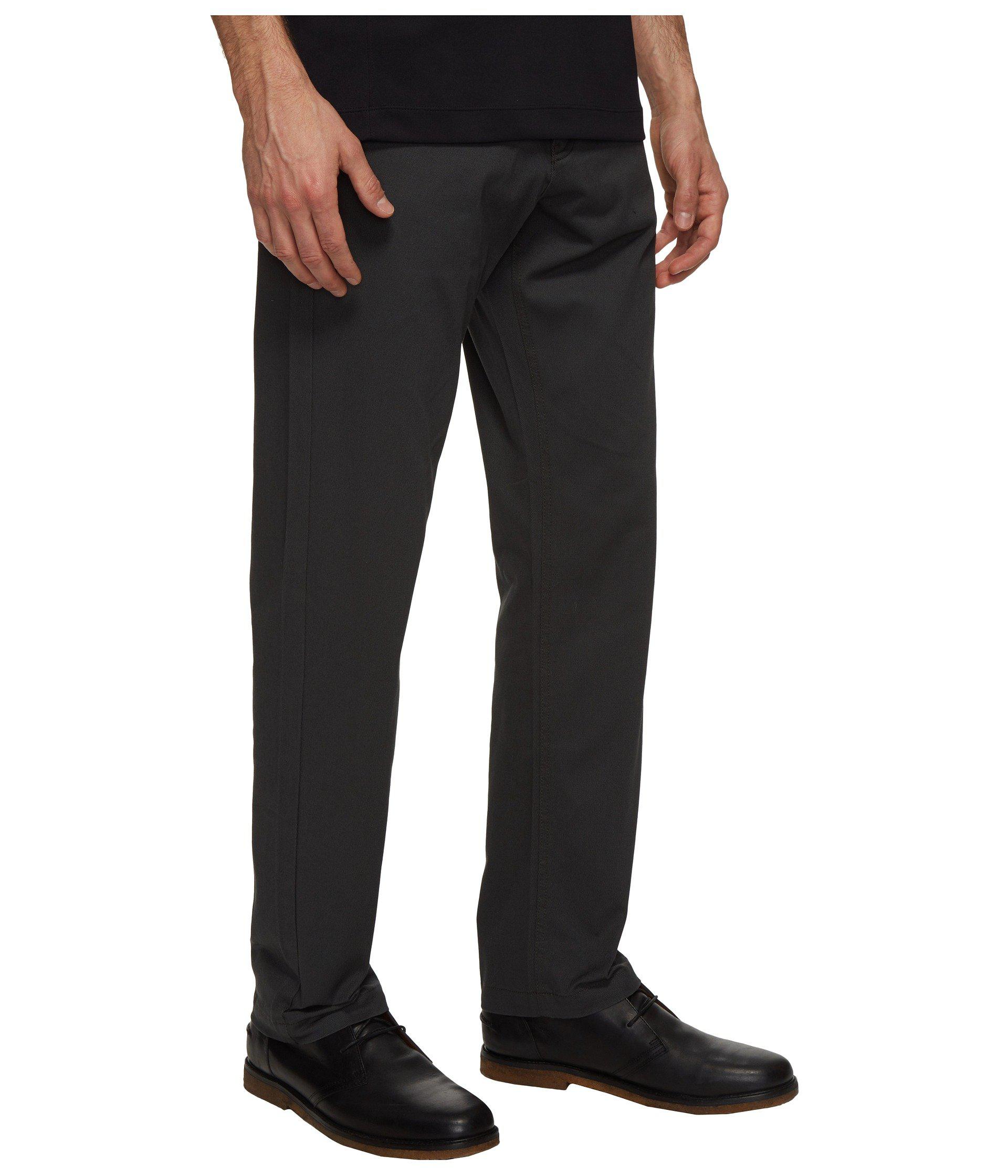 Calvin Klein Stretch Calvary Twill Pant in Black for Men - Lyst