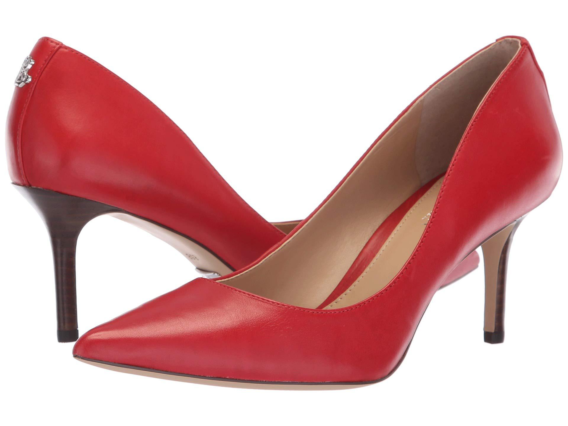 Lauren by Ralph Lauren Lanette Pump in Red | Lyst