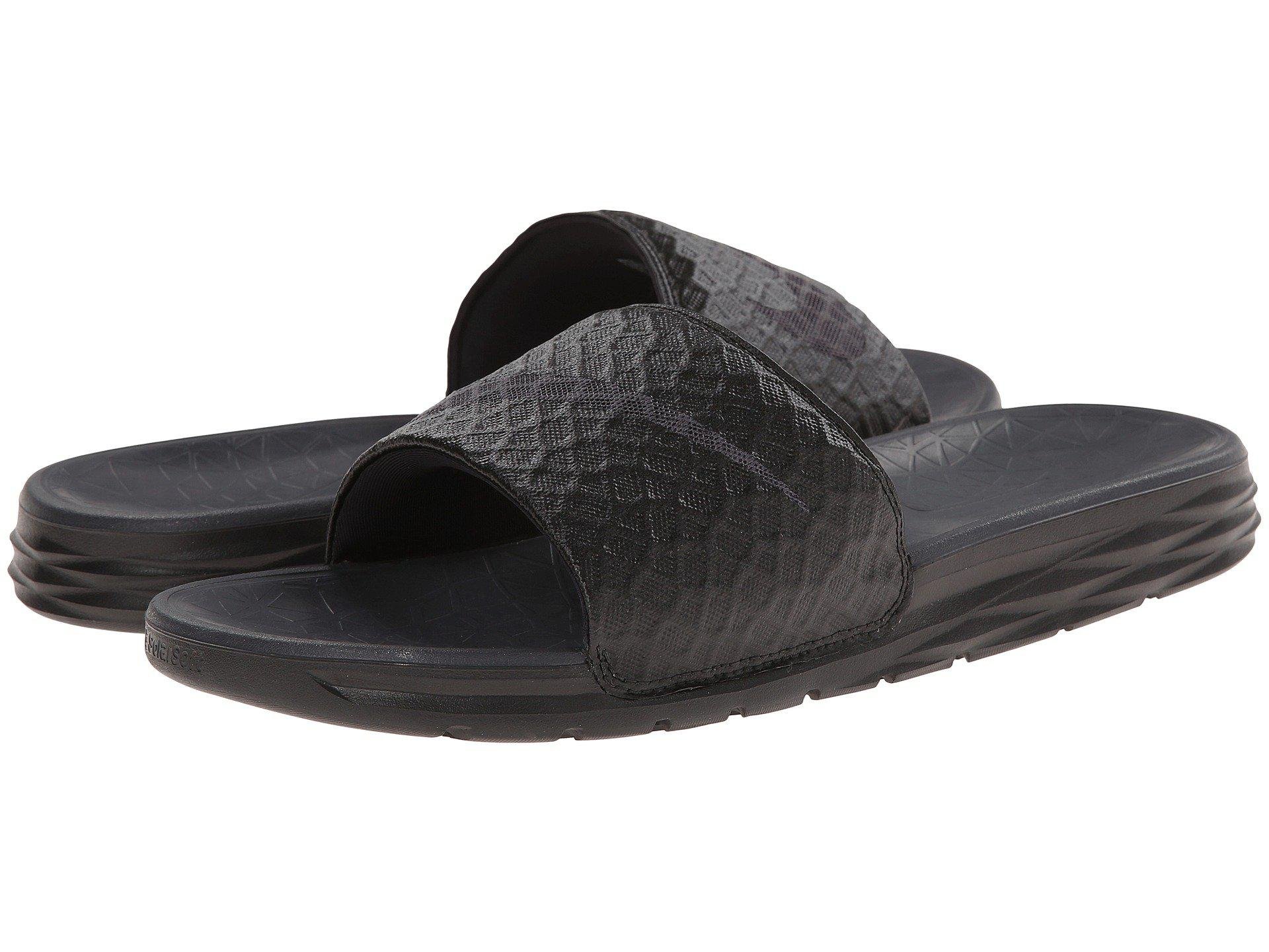 Nike Synthetic Benassi Solarsoft Slide 2 (black/anthracite) Men's Slide  Shoes for Men | Lyst