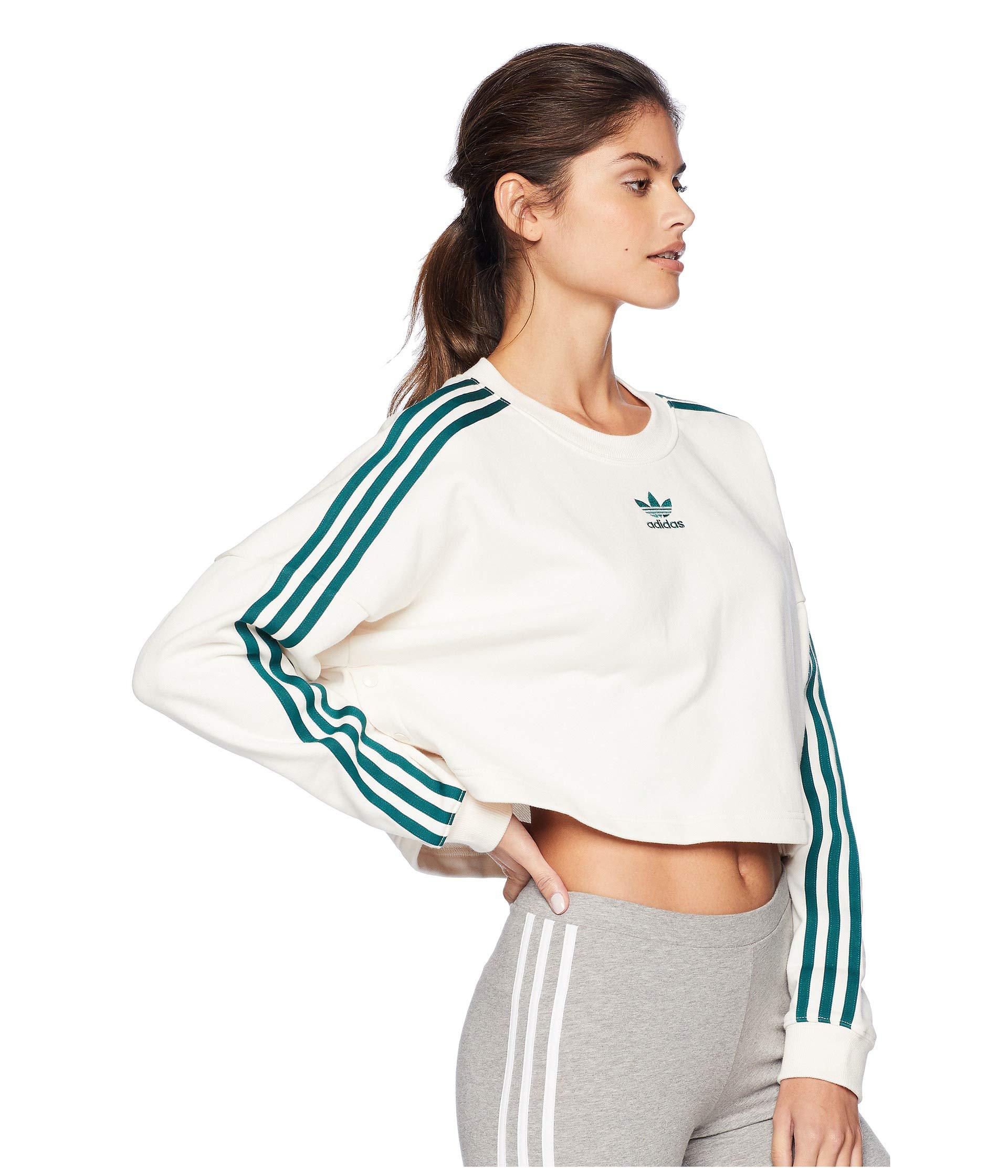women's adidas originals adibreak cropped sweatshirt