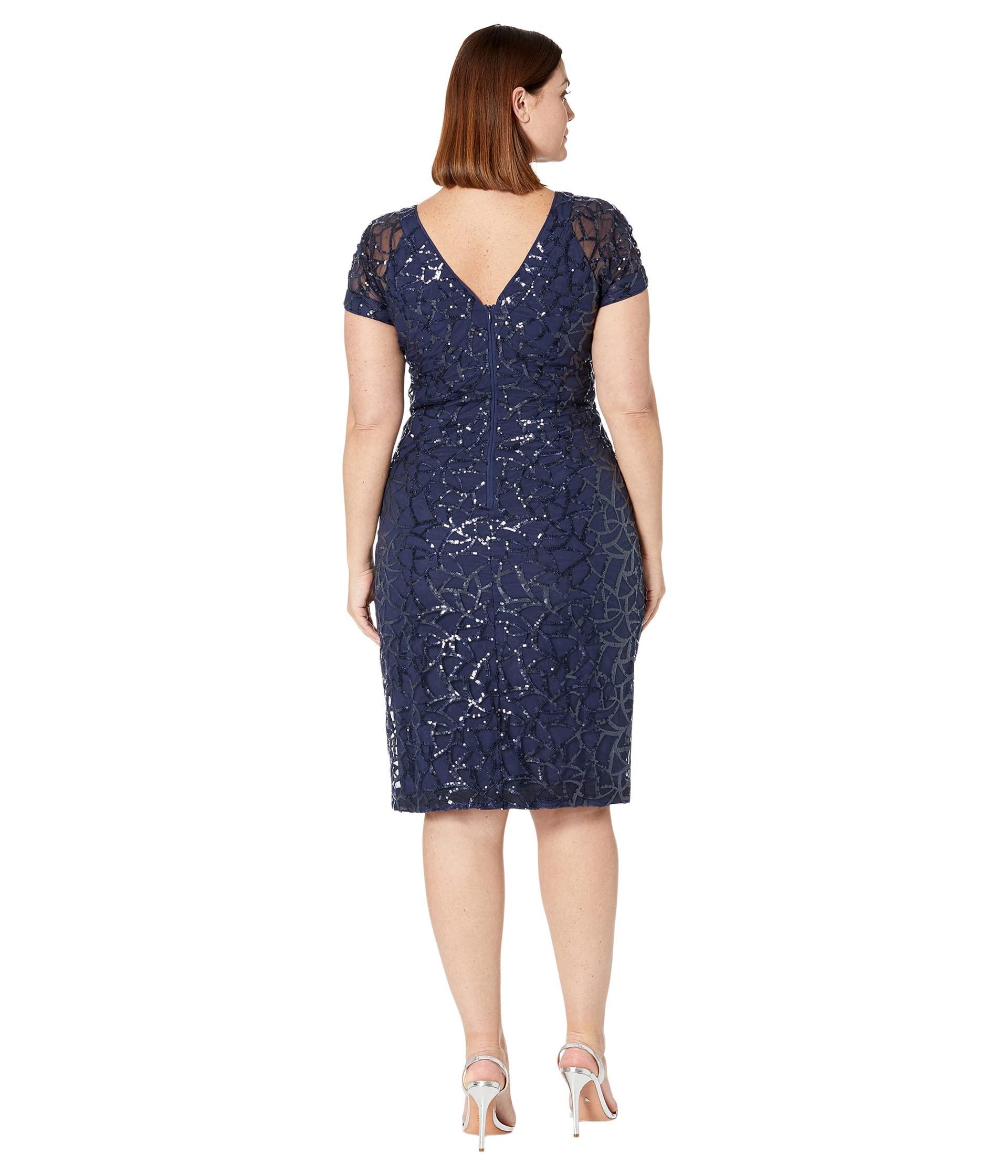 maggy london tie neck dress
