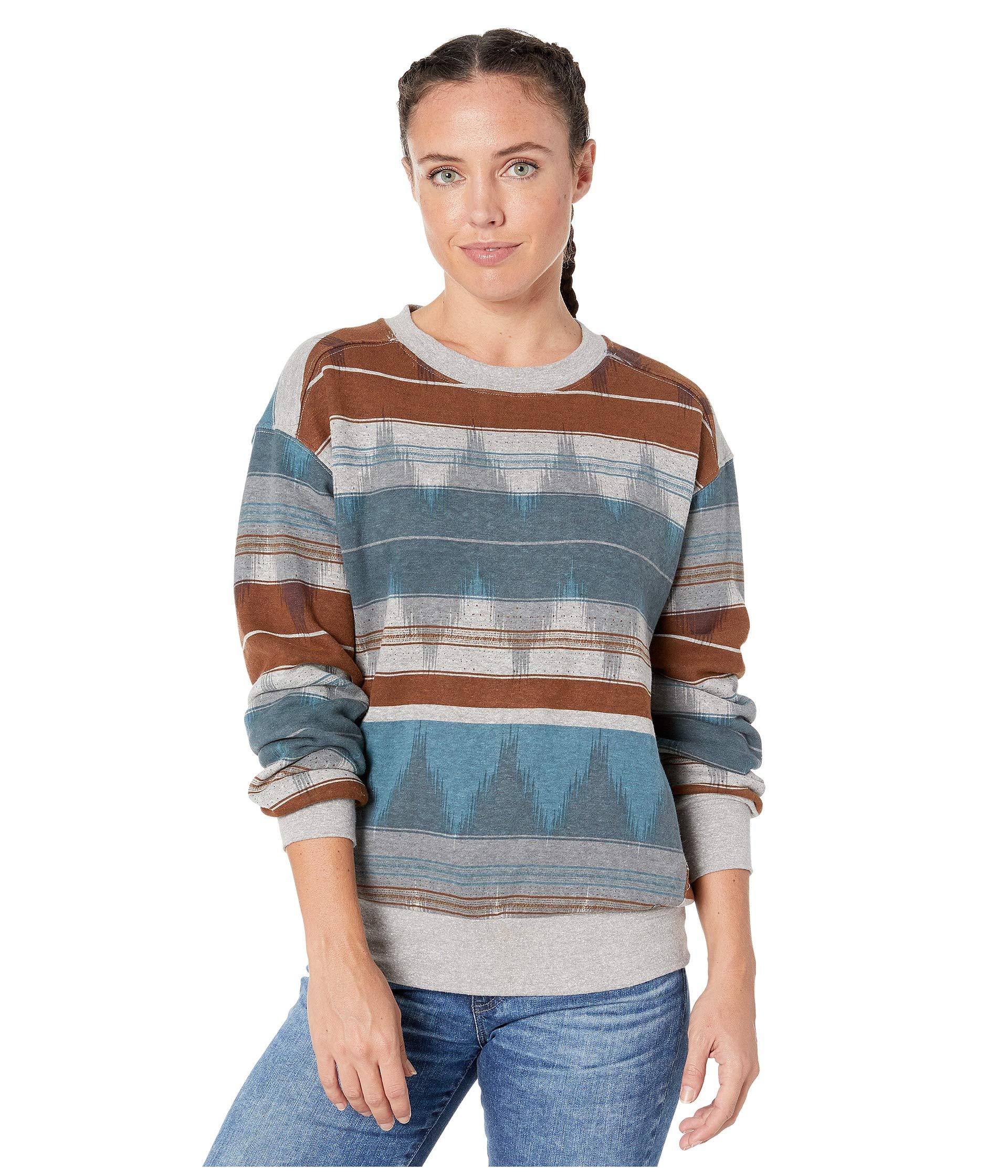 prana cozy up printed sweatshirt