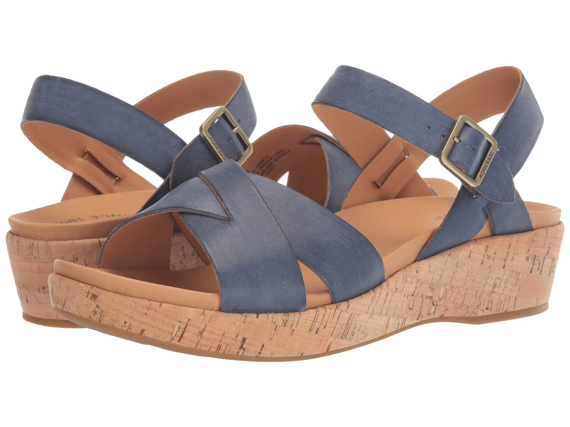 KorkEase Leather Myrna 2.0 in Blue Lyst