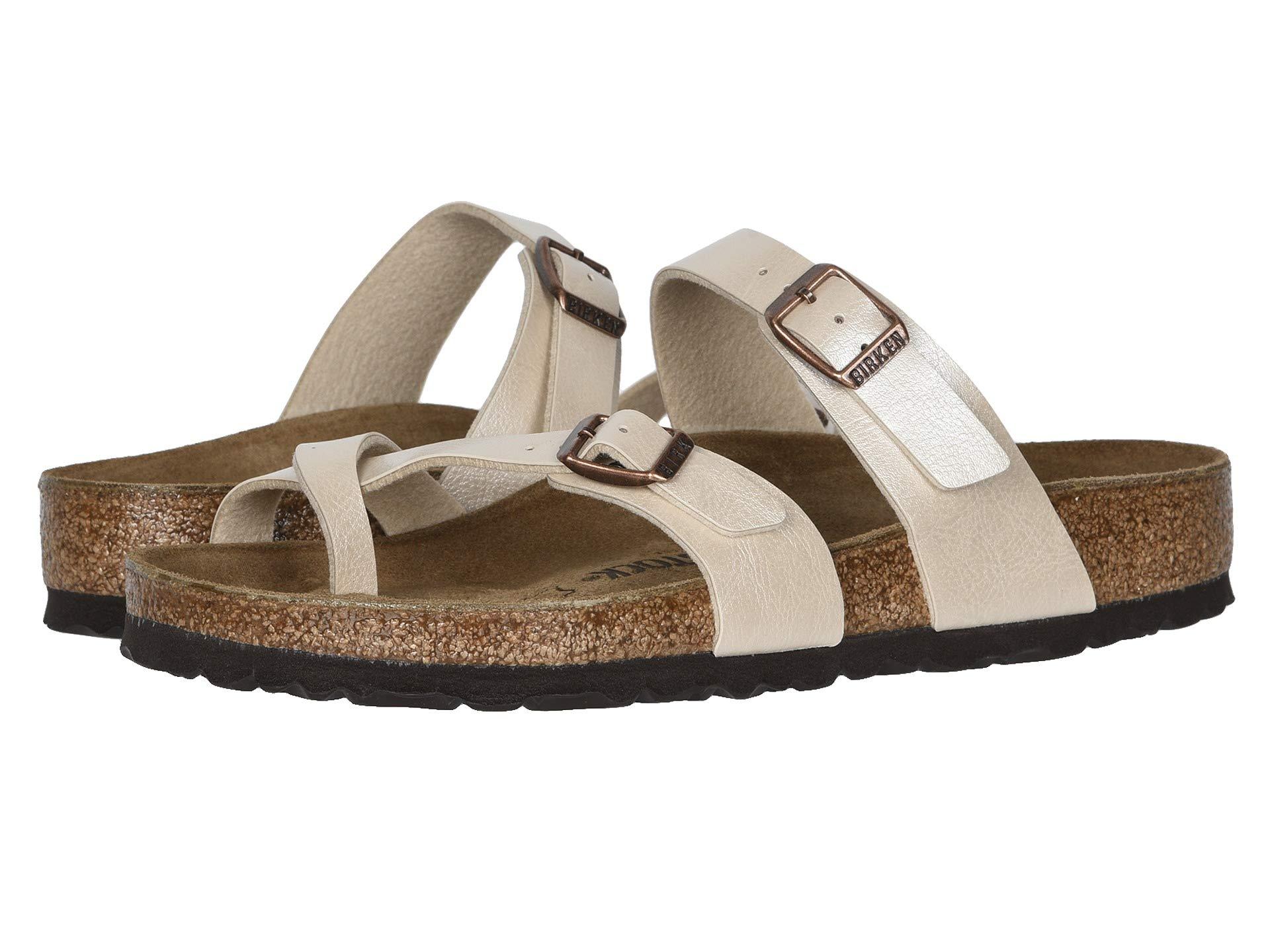 birkenstock mayari sandals white