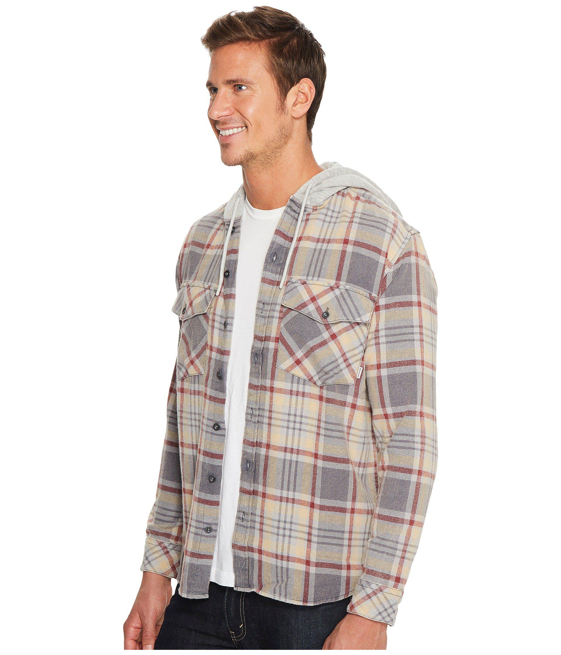 quiksilver flannel hoodie