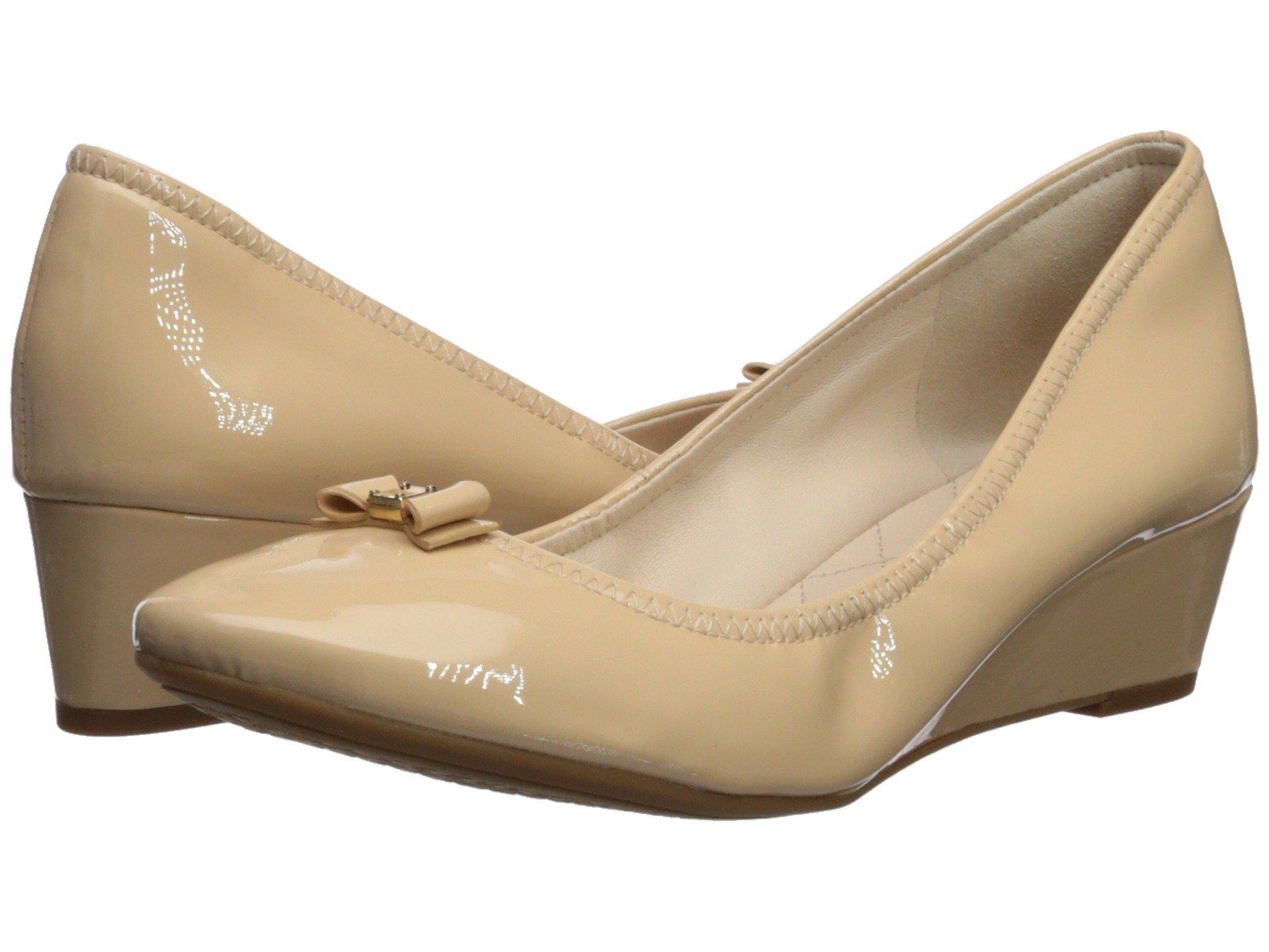 cole haan tali mini bow wedge