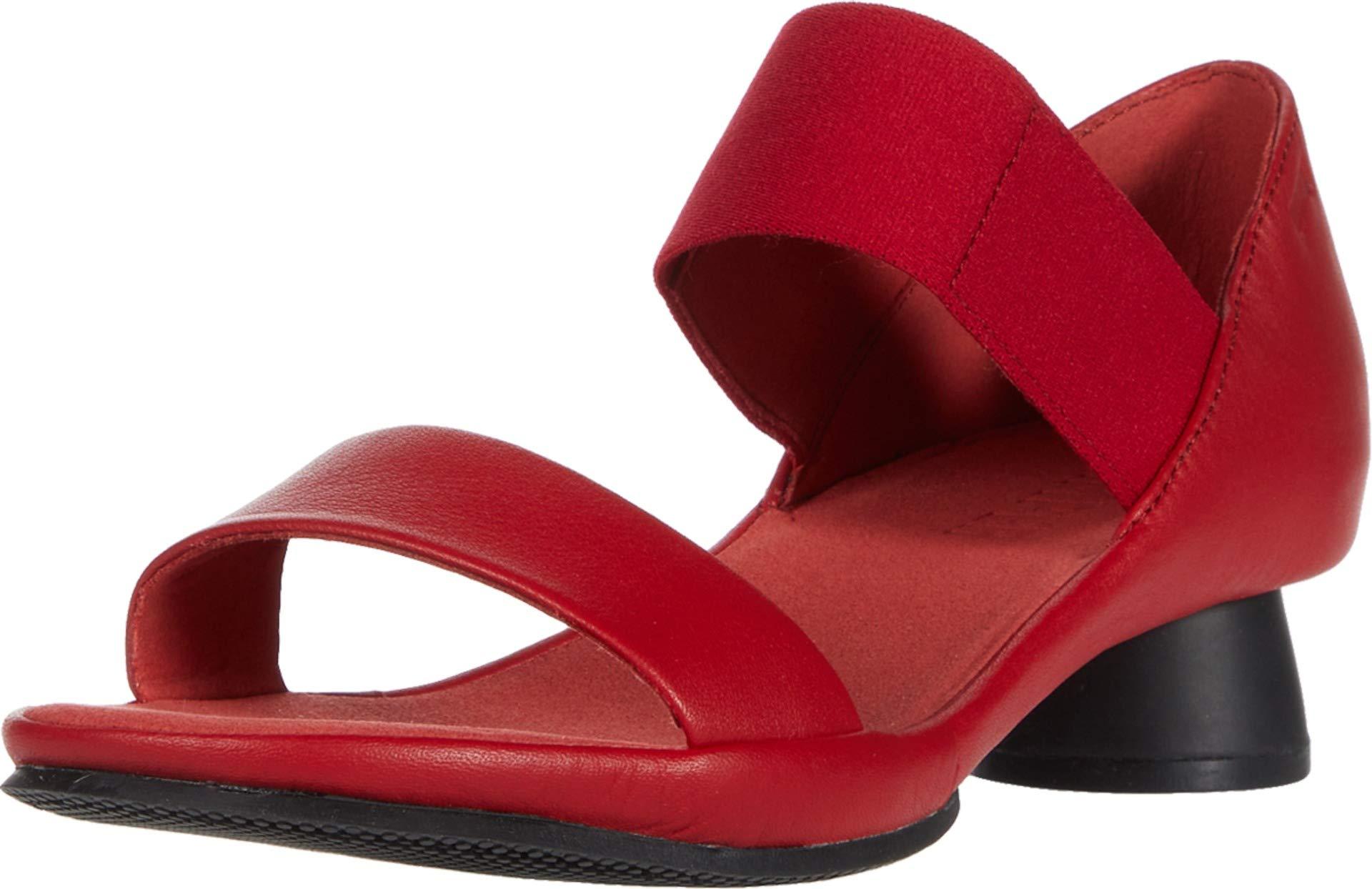 camper red sandals