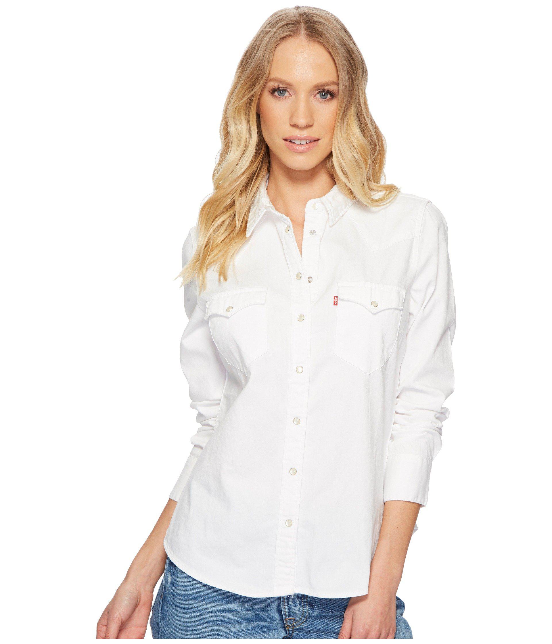 levis white shirt women