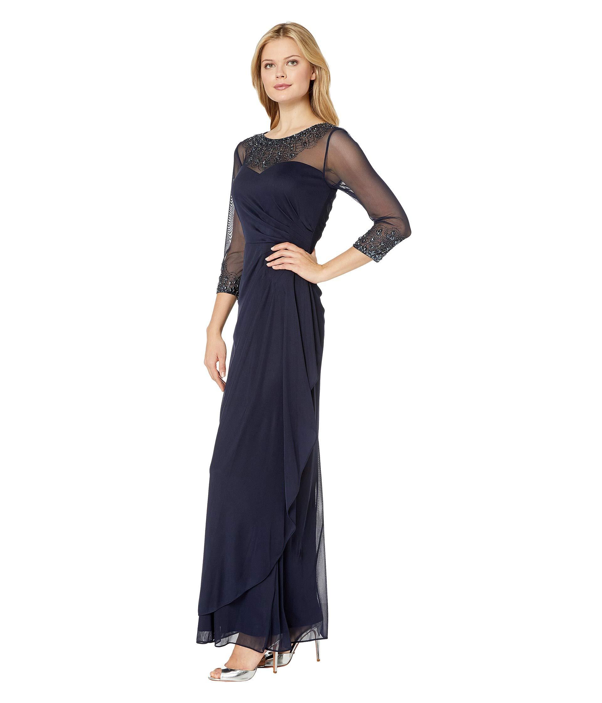 alex evenings a line gown